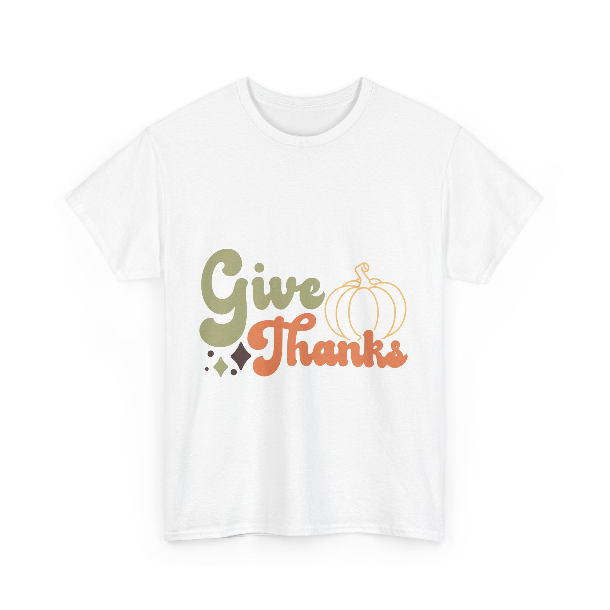 Give Thanks Retro Thanksgiving T-Shirt