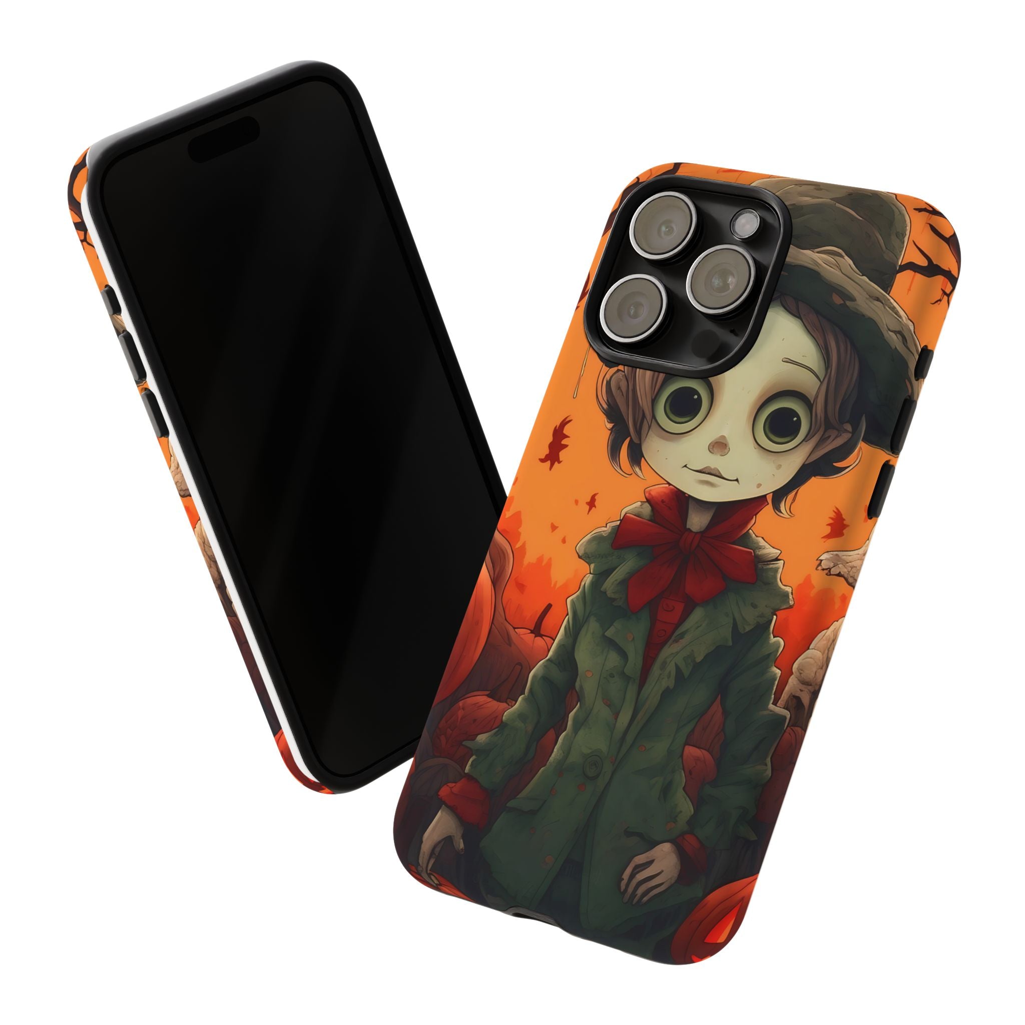 Spooky Autumn Child Hexagon Stone iPhone Case