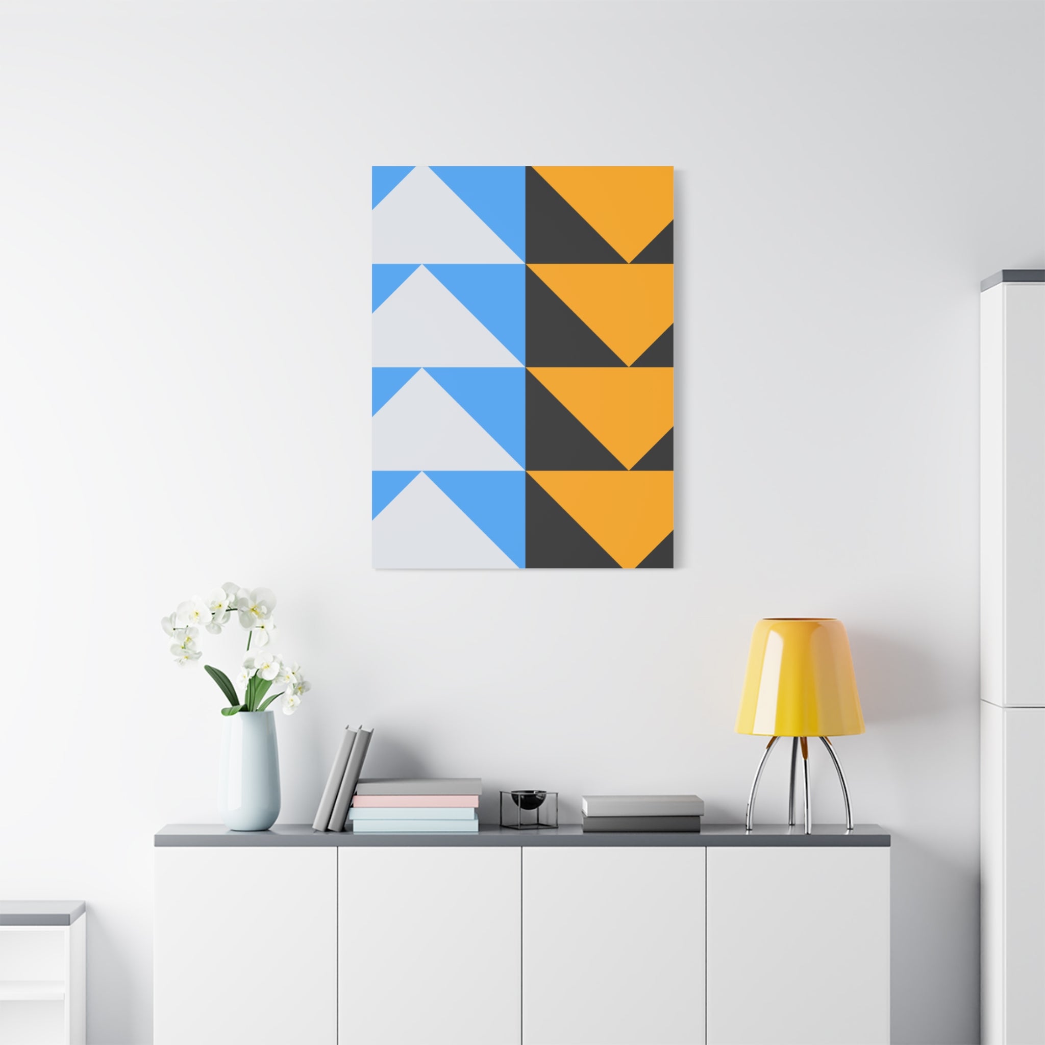 Geometric Triangle Canvas Art - Modern Decor