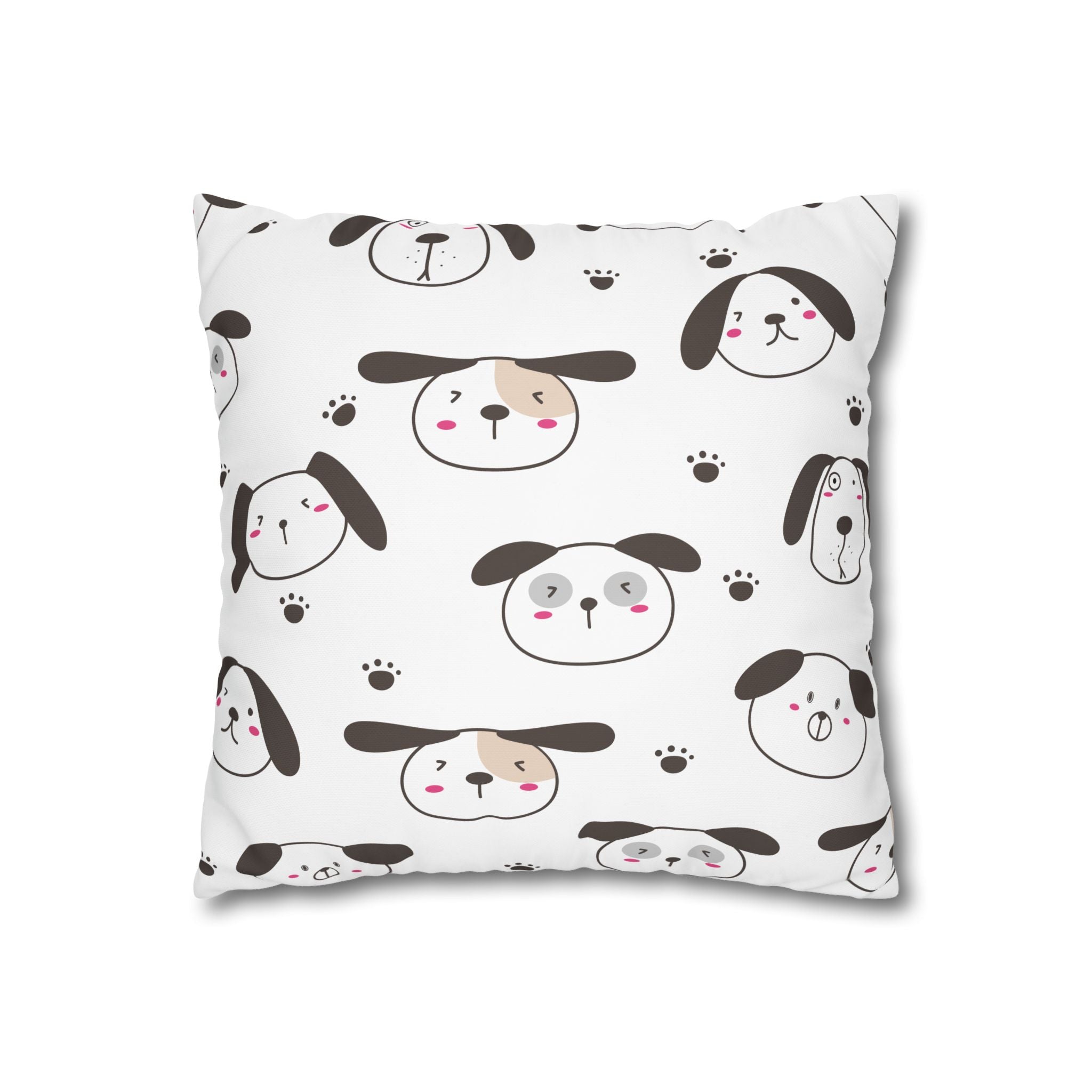 Cute Puppy Paw Print Pillowcase