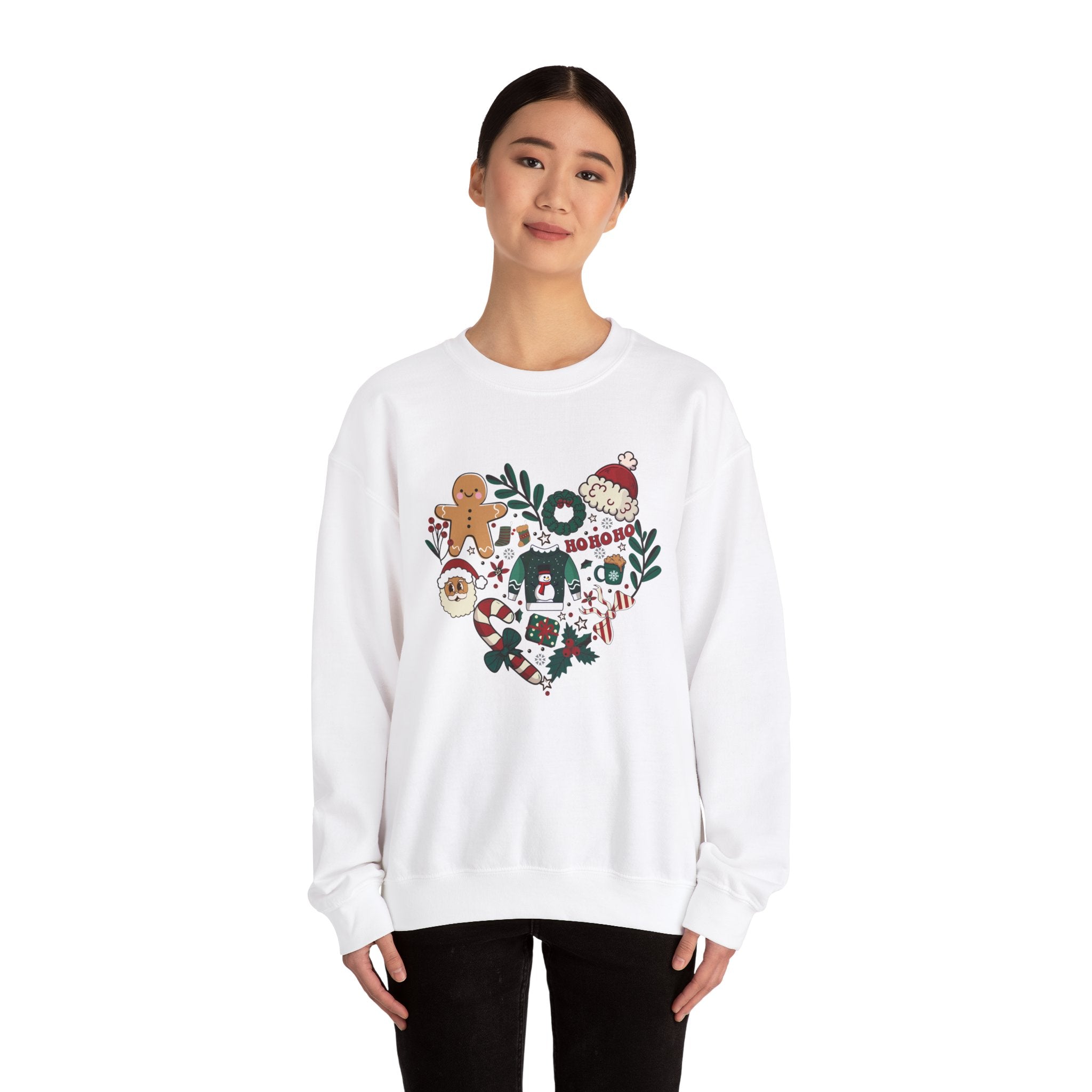 Cozy Christmas Heart Sweatshirt