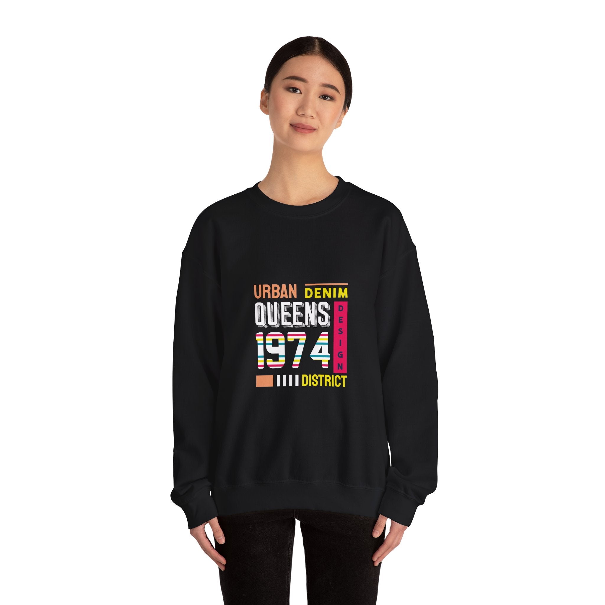 Queens 1974 Urban Denim Sweatshirt