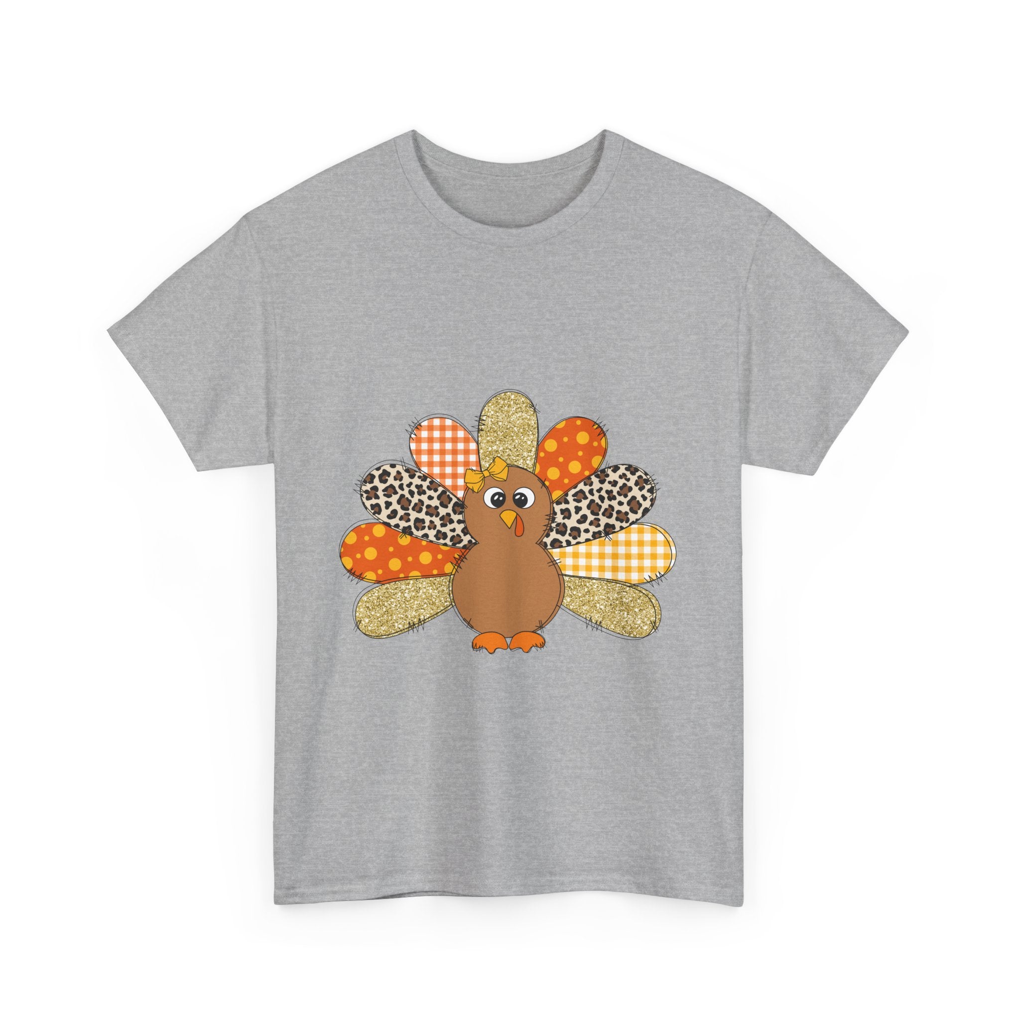 Patchwork Turkey Thanksgiving T-Shirt