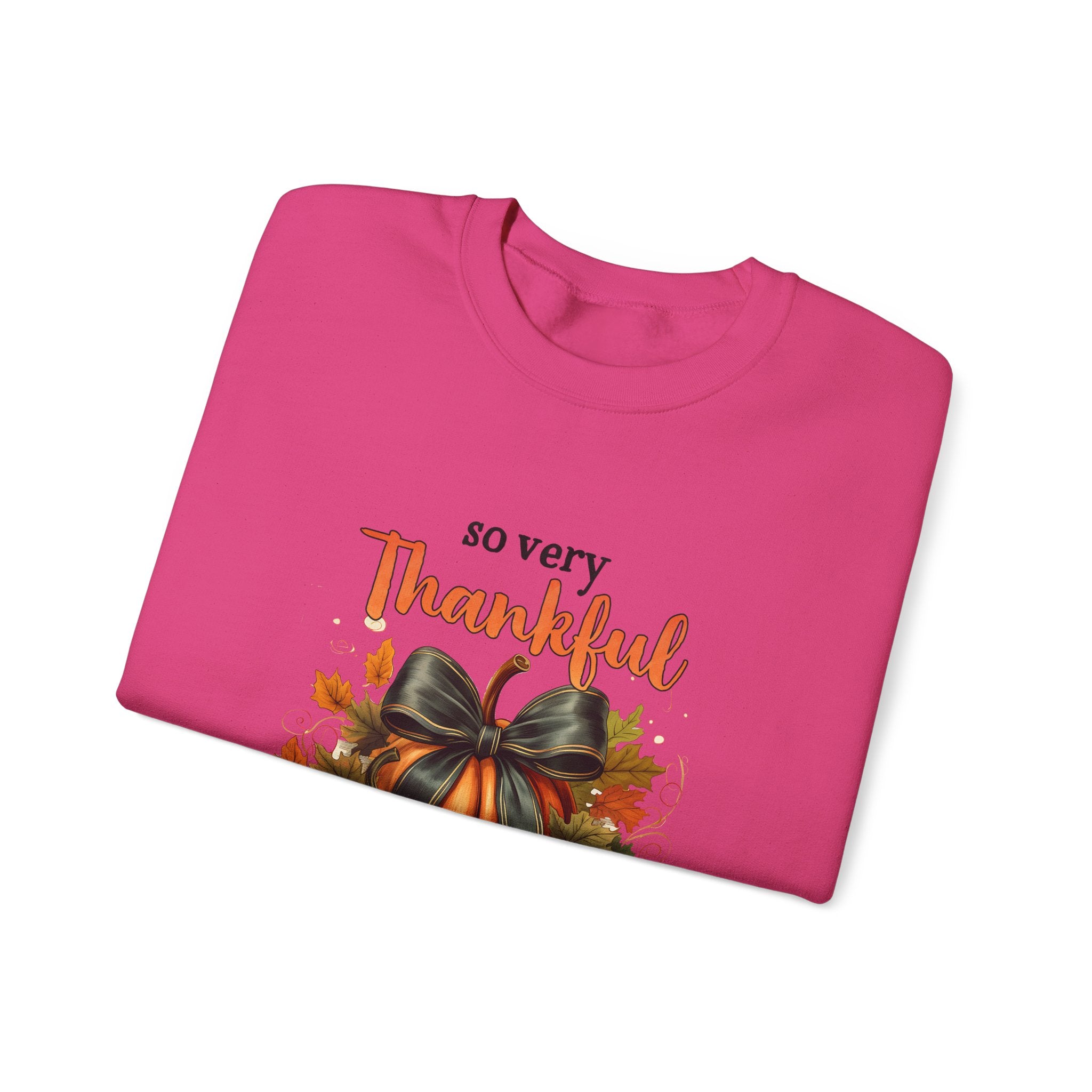 So Very Thankful Pumpkin Thanksgiving Sweatshirt