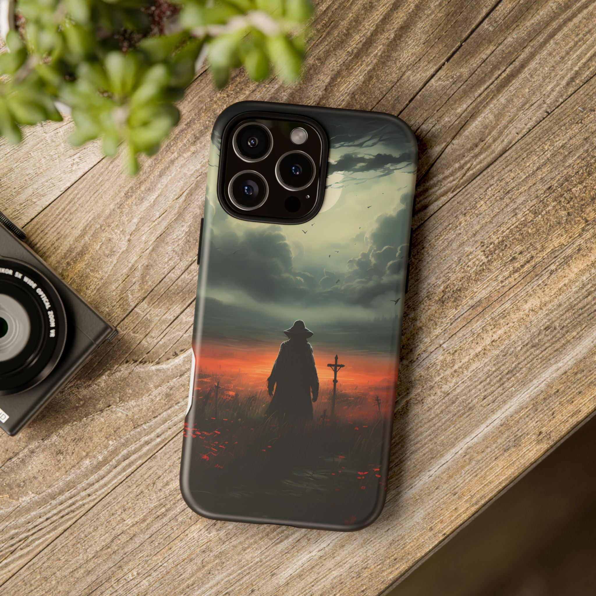 Haunted Field Hexagon Stone iPhone Case