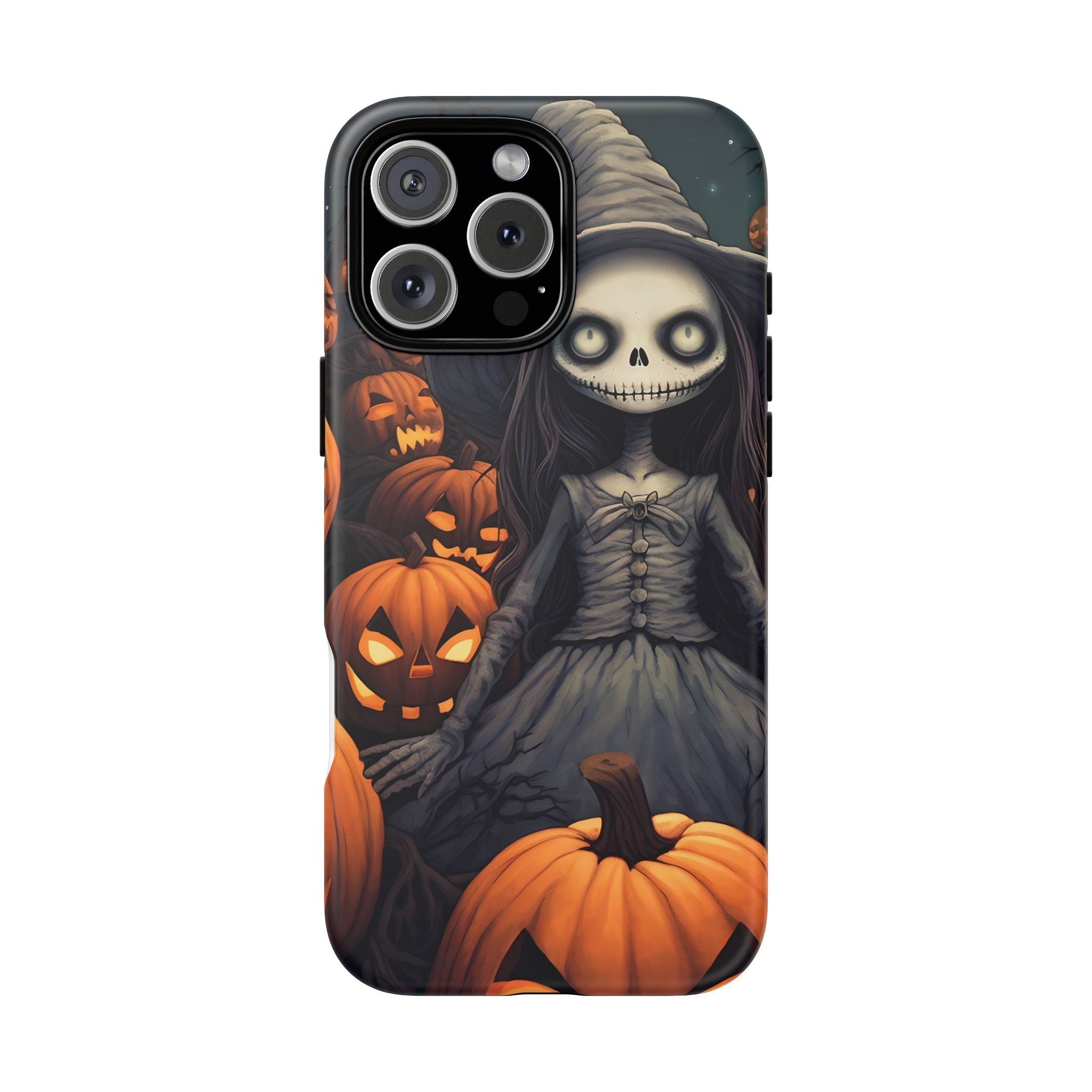 Spooky Witch Girl Hexagon Stone iPhone Case