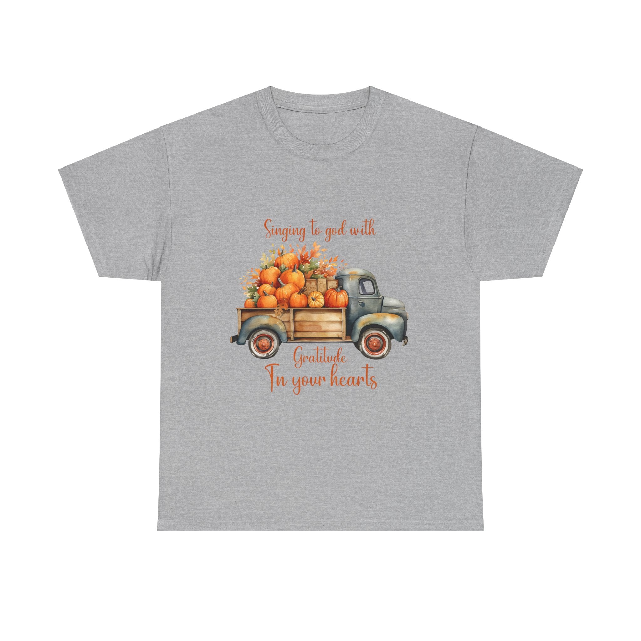 Harvest Gratitude Thanksgiving Truck T-Shirt