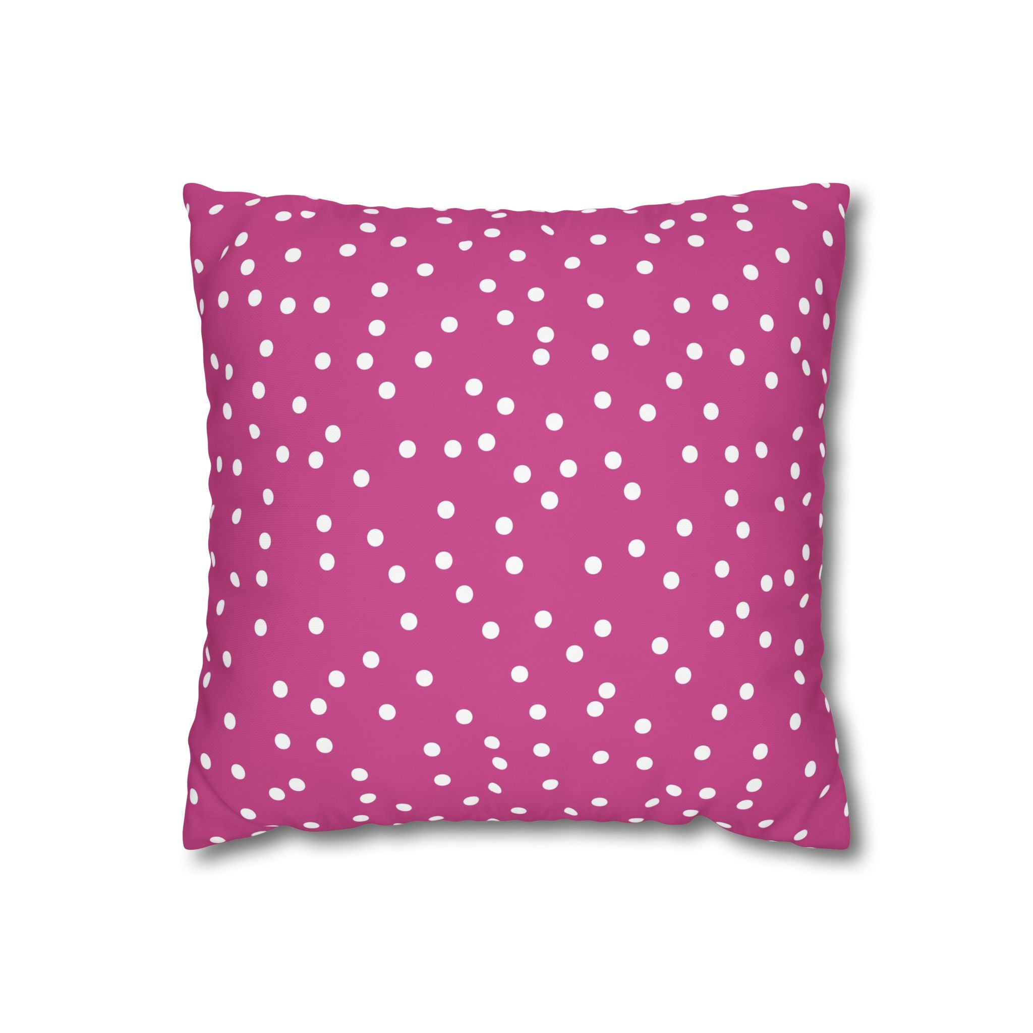 Magenta Polka Dot Pillowcase