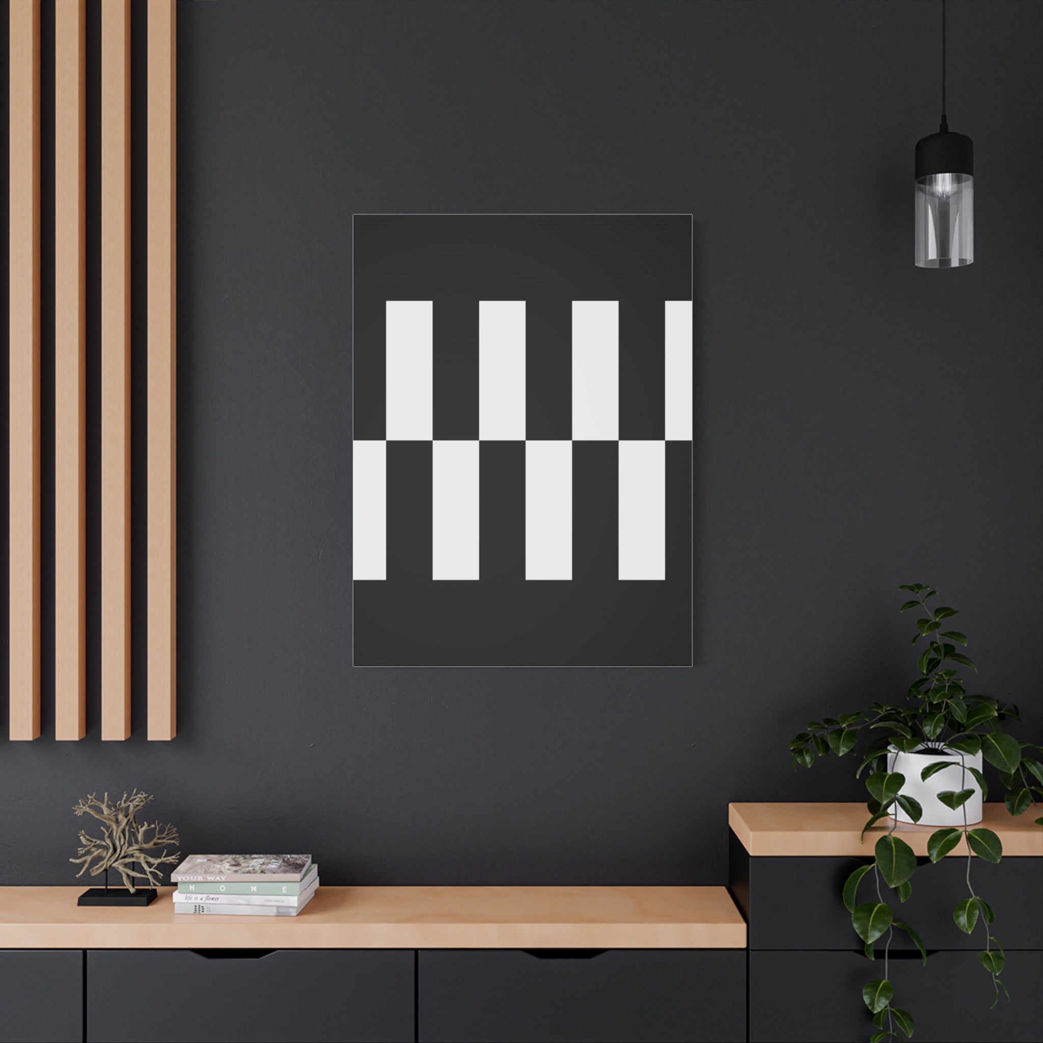 Classic Checkerboard Matte Canvas Art