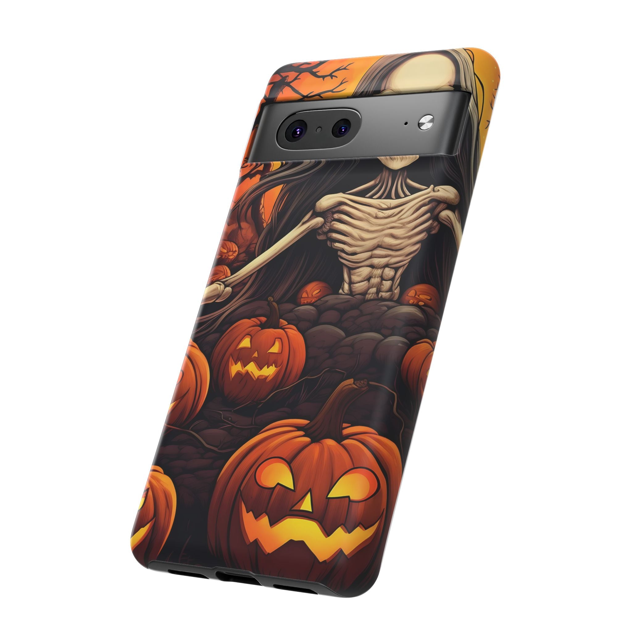 Spooky Skeleton Halloween Google Pixel Case (All Models)