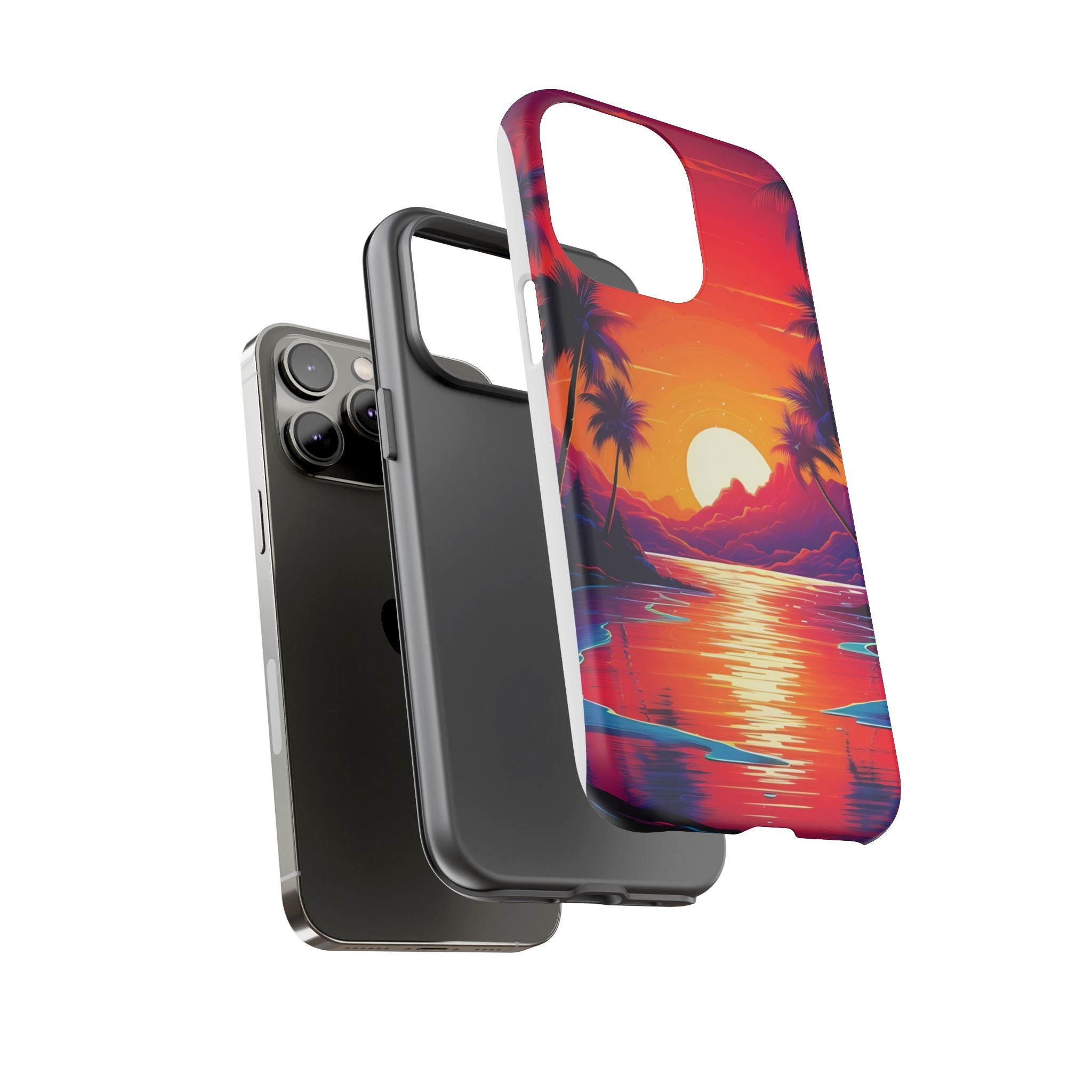 Sunset Beach Hexagon iPhone Case