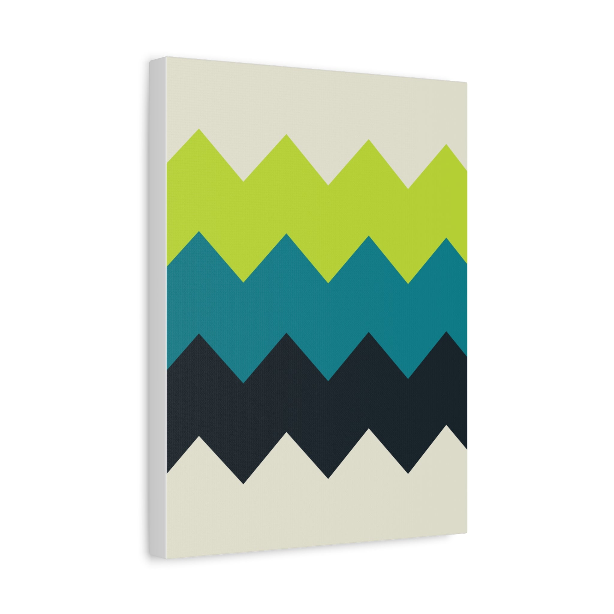 Abstract Geo Zigzag Canvas Art Print