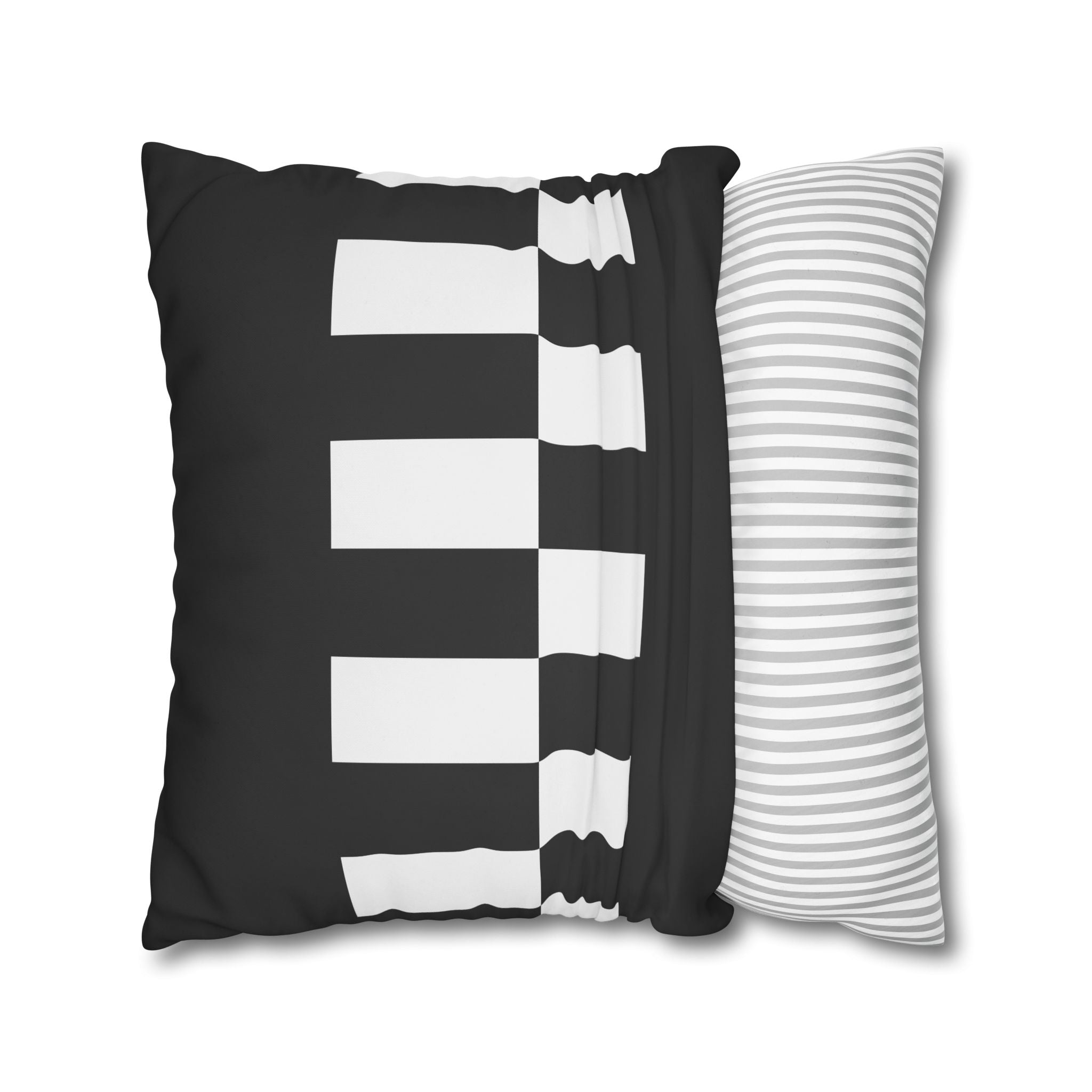 Black & White Checkered Pillowcase