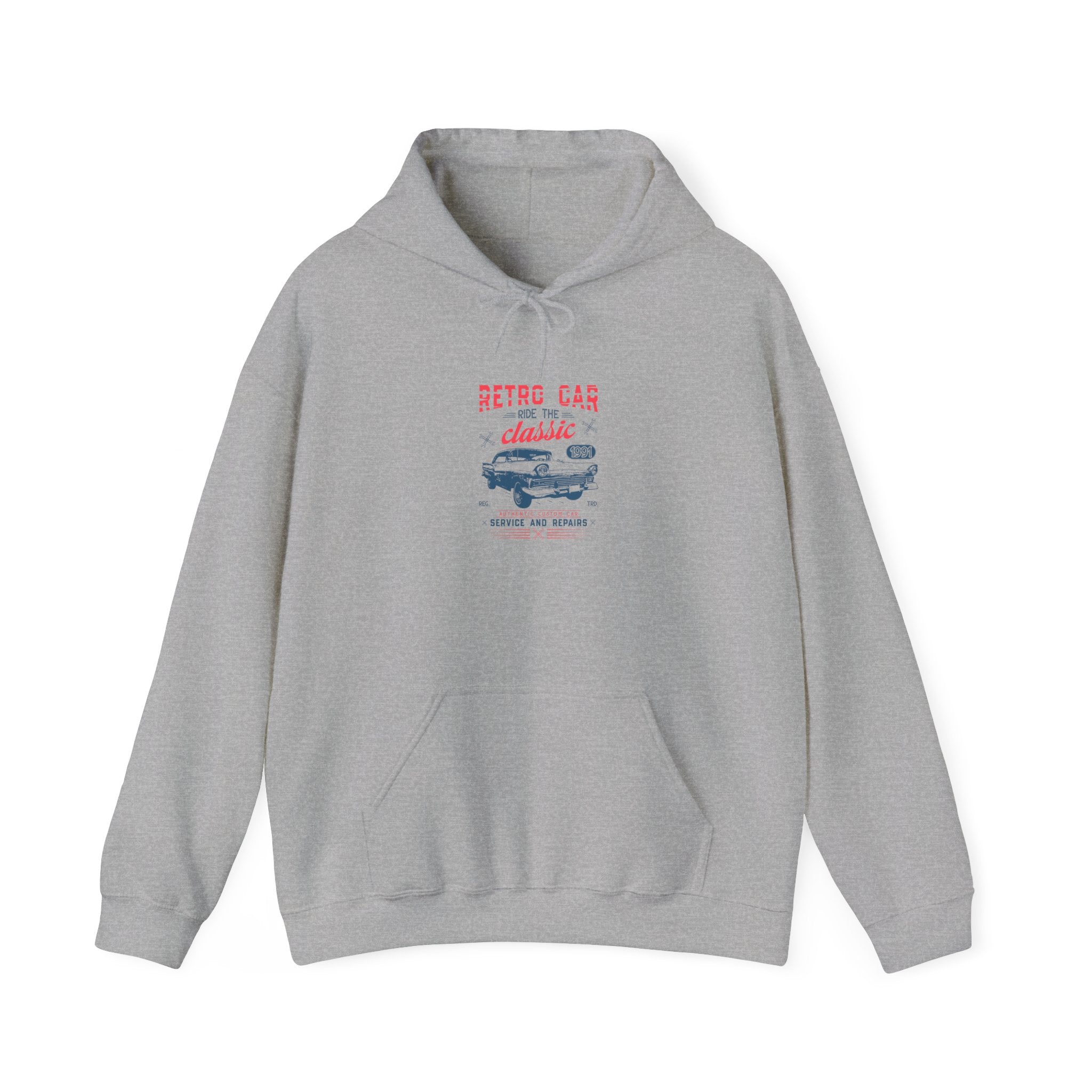 Retro Car Hoodie: Classic Ride 1991