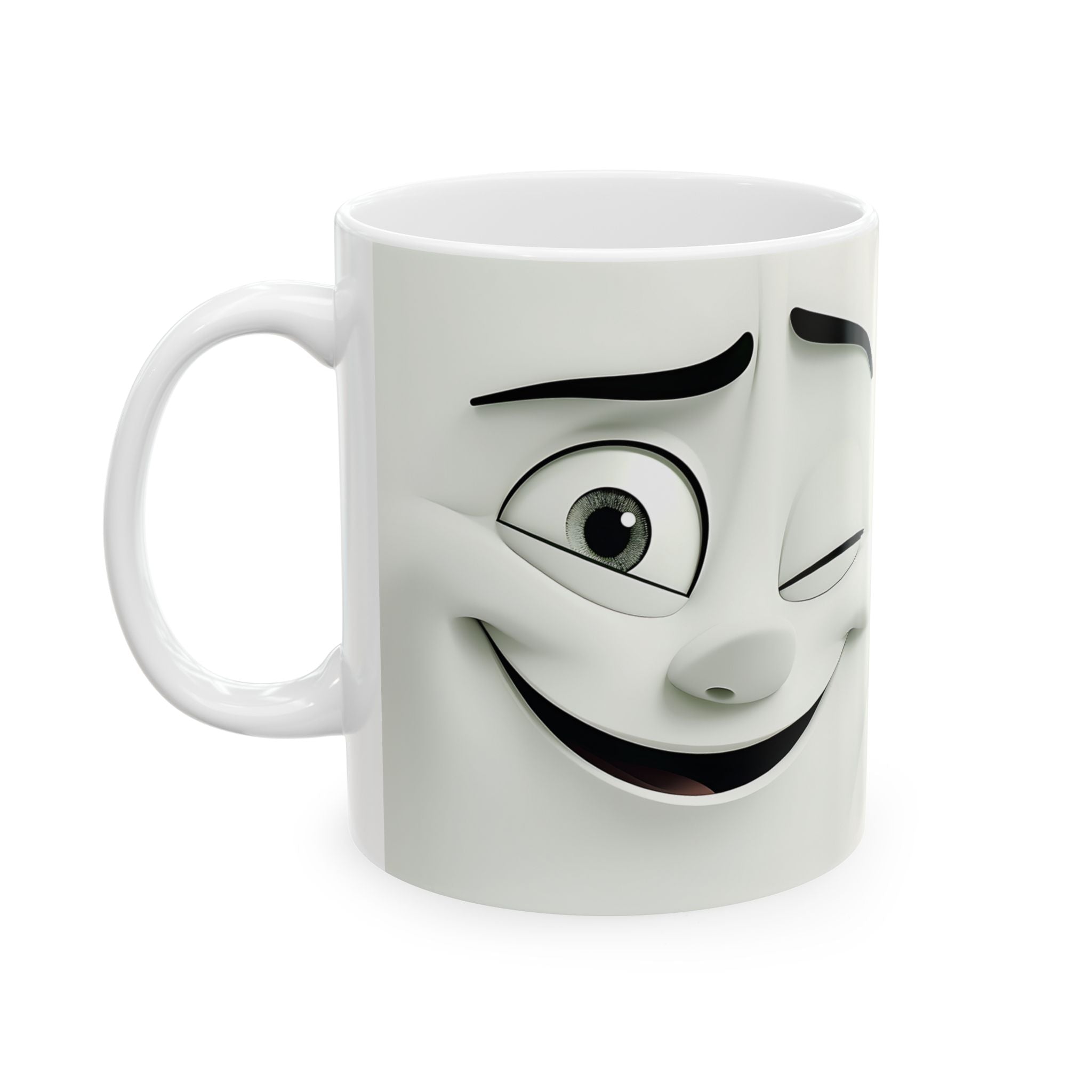 Winky Face Mugs: Cute Cartoon Duo