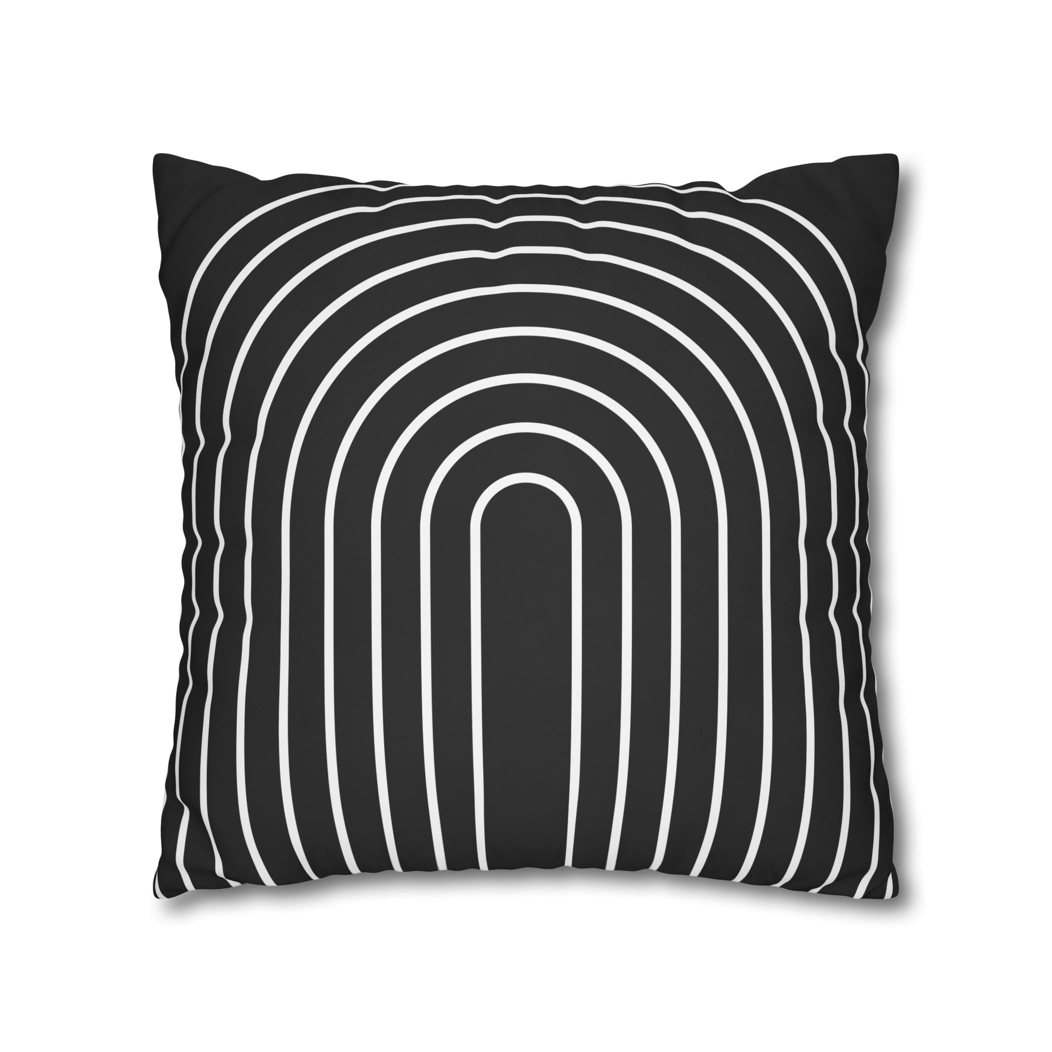 Minimalist Arch Pillowcase - Black & White