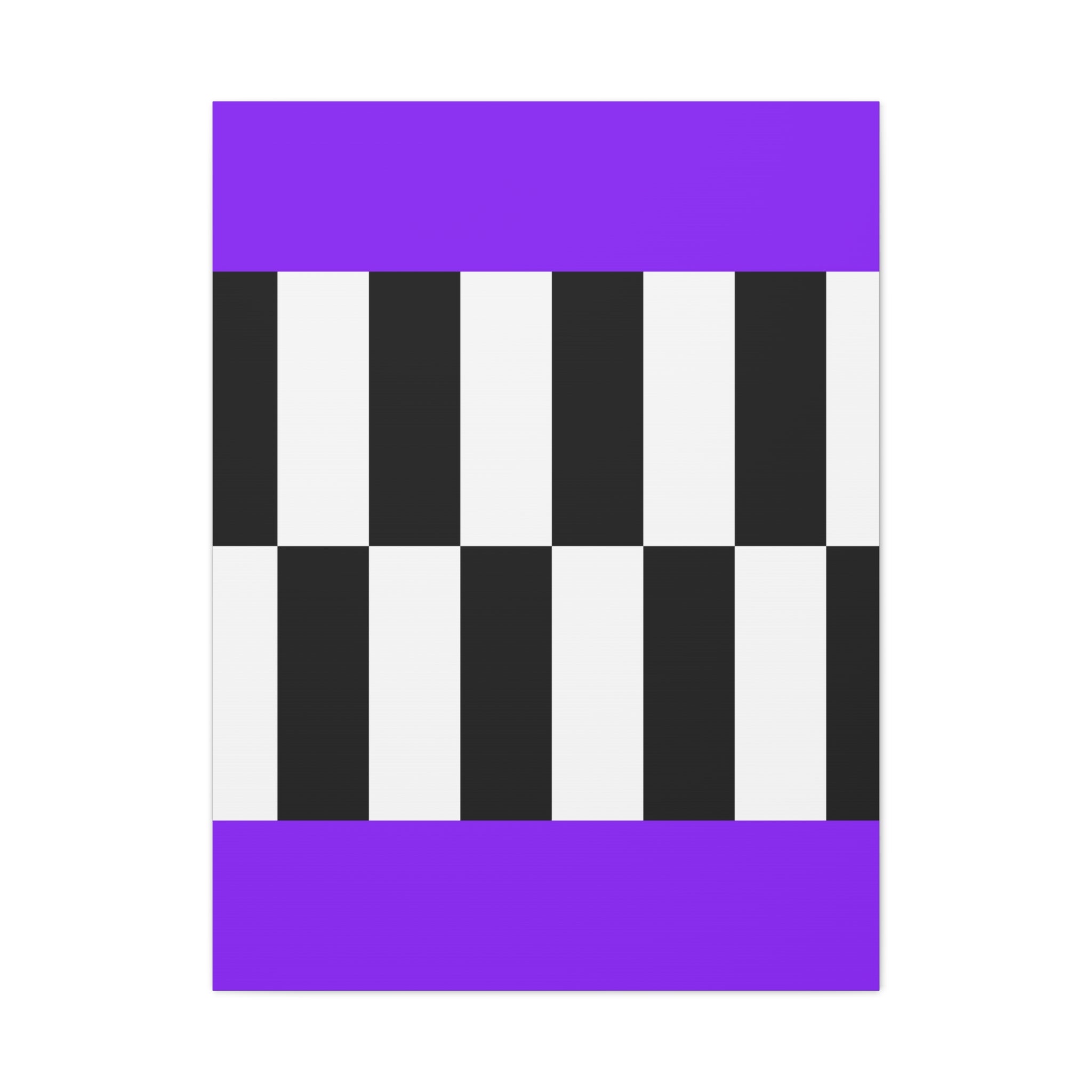 Minimalist Checkerboard Canvas Art