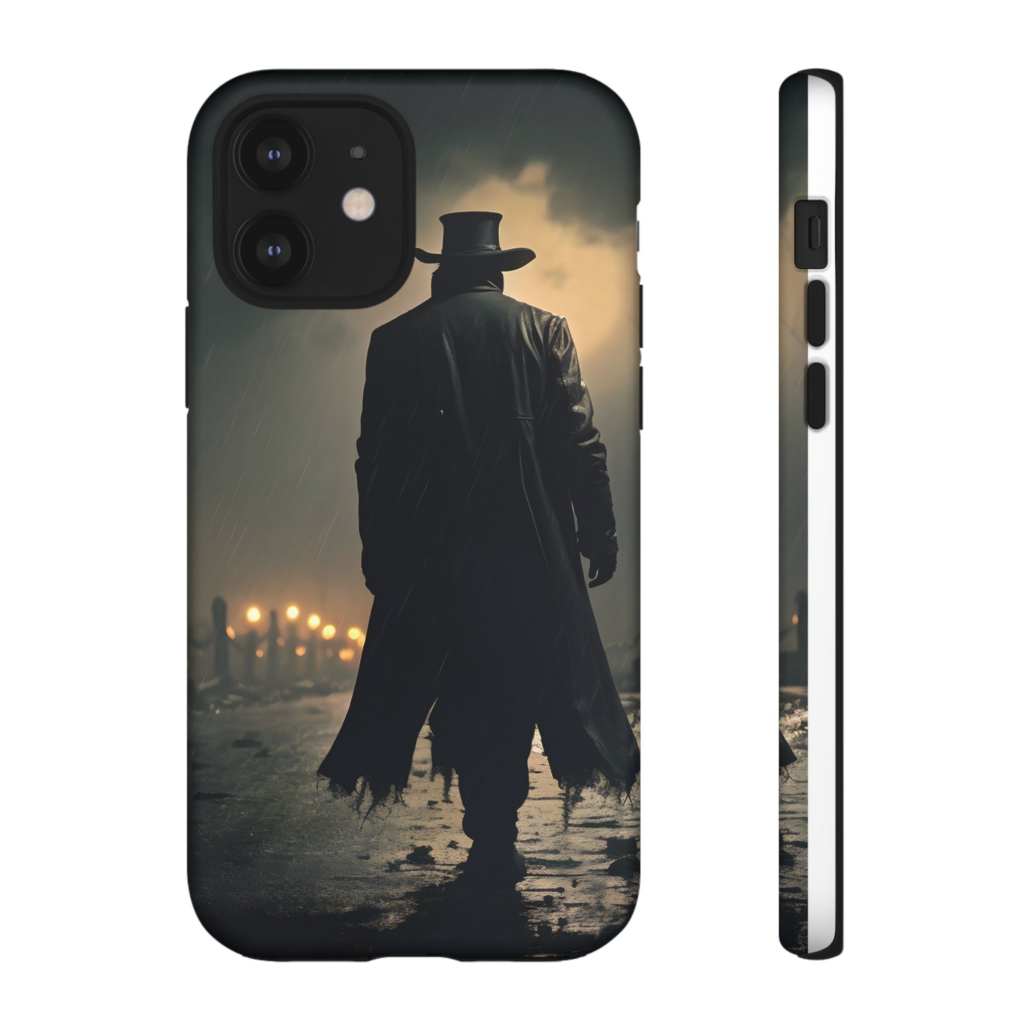 Mysterious Night Walk Hexagon Stone iPhone Case