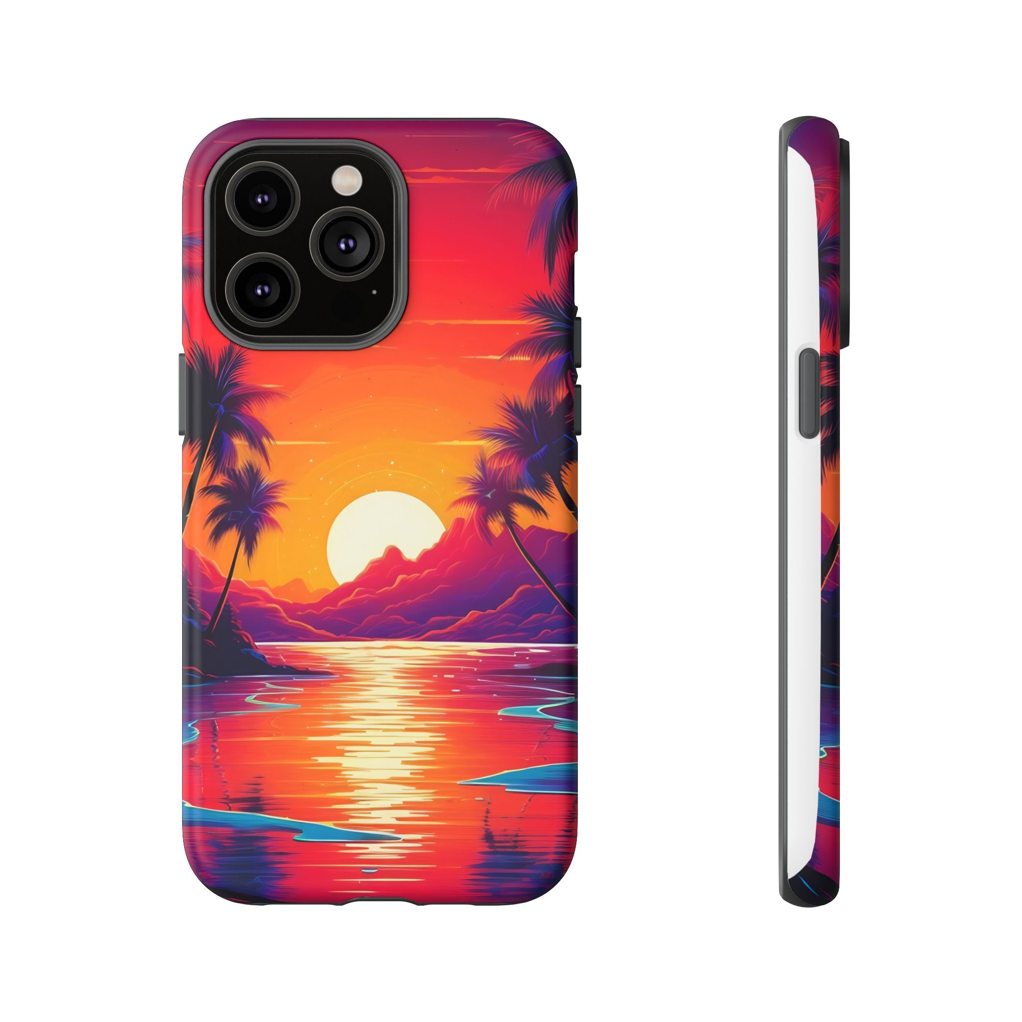 Sunset Beach Hexagon iPhone Case