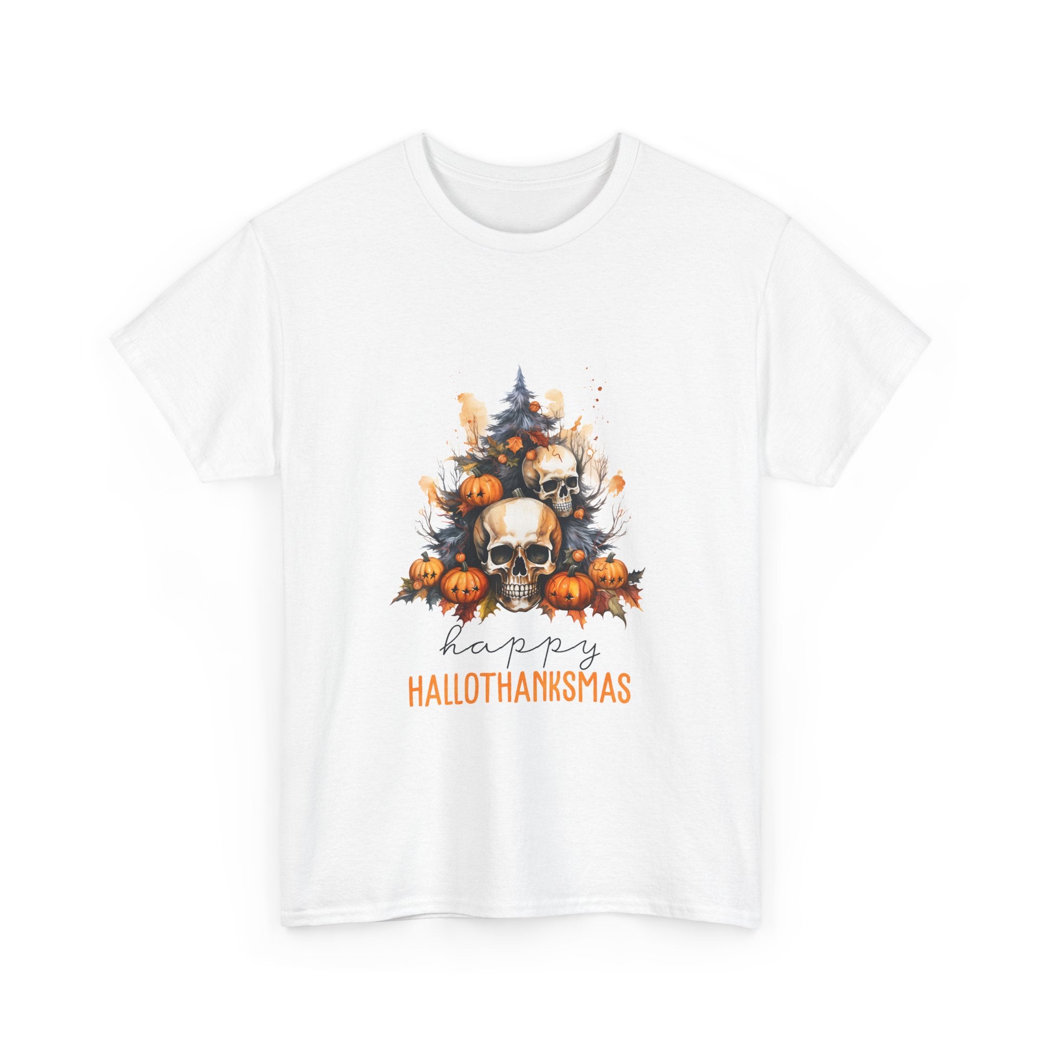 Hallothanksmas Skull Pumpkin Tee