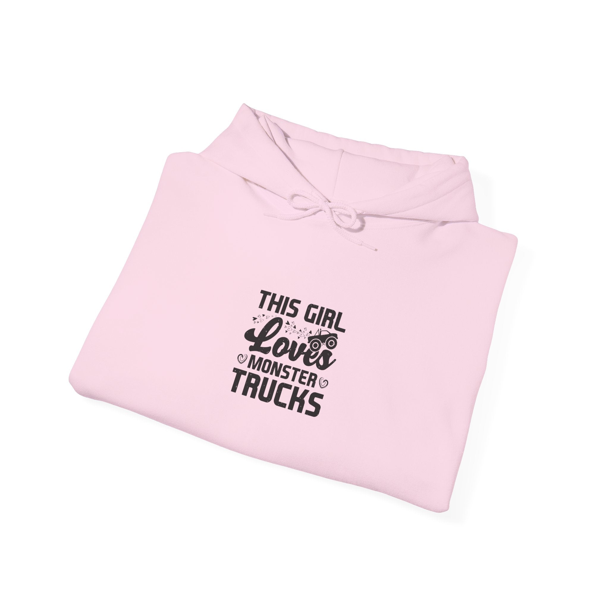 Girl Loves Monster Trucks Hoodie