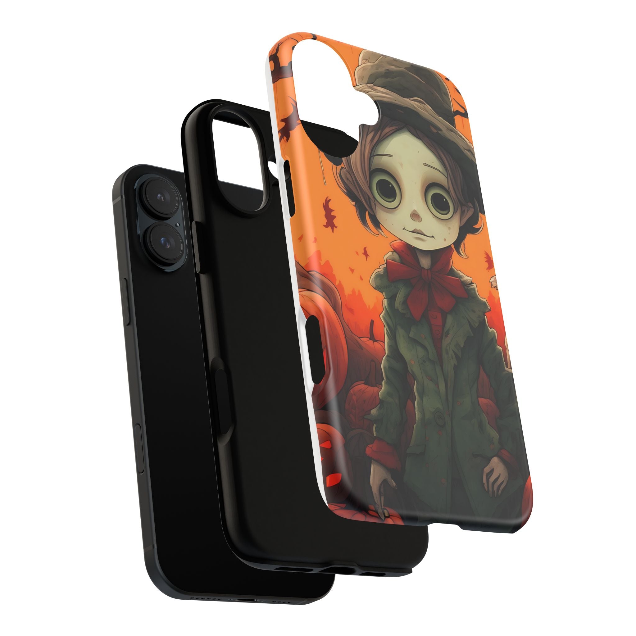 Spooky Autumn Child Hexagon Stone iPhone Case