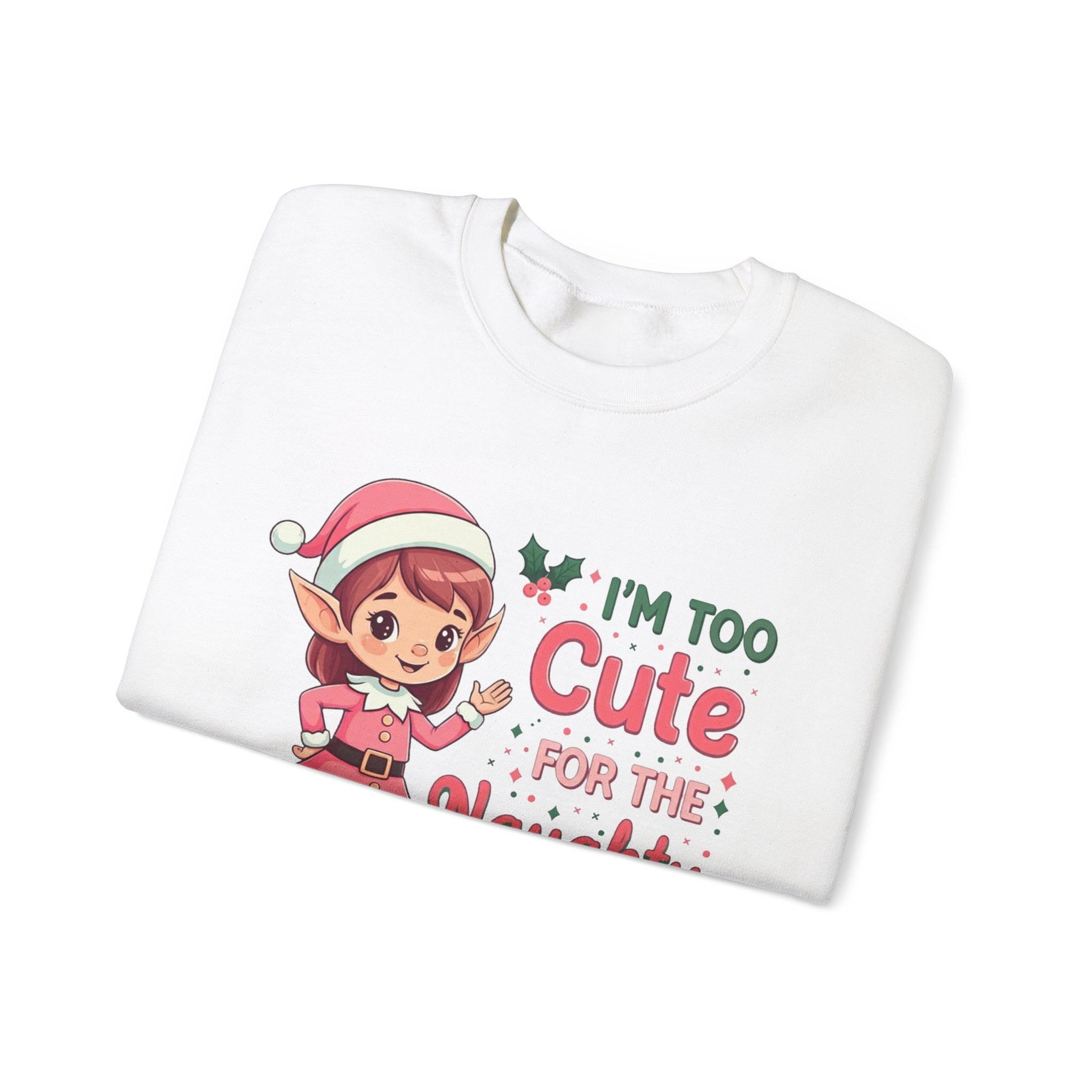 Too Cute Elf Christmas Sweatshirt