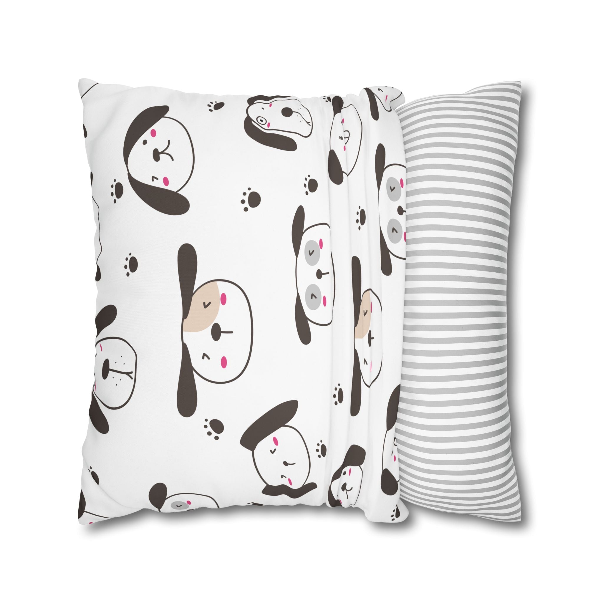 Cute Puppy Paw Print Pillowcase