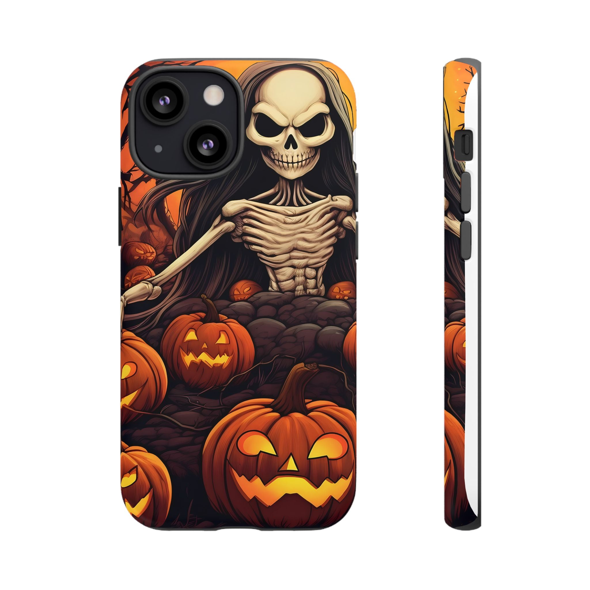 Spooky Skeleton Hexagon iPhone Case