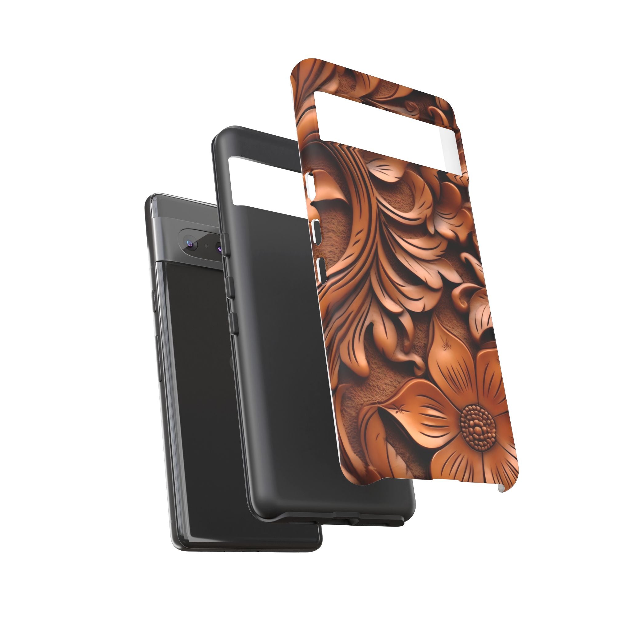 Intricate Wood Carving Design Google Pixel Case (All Models)