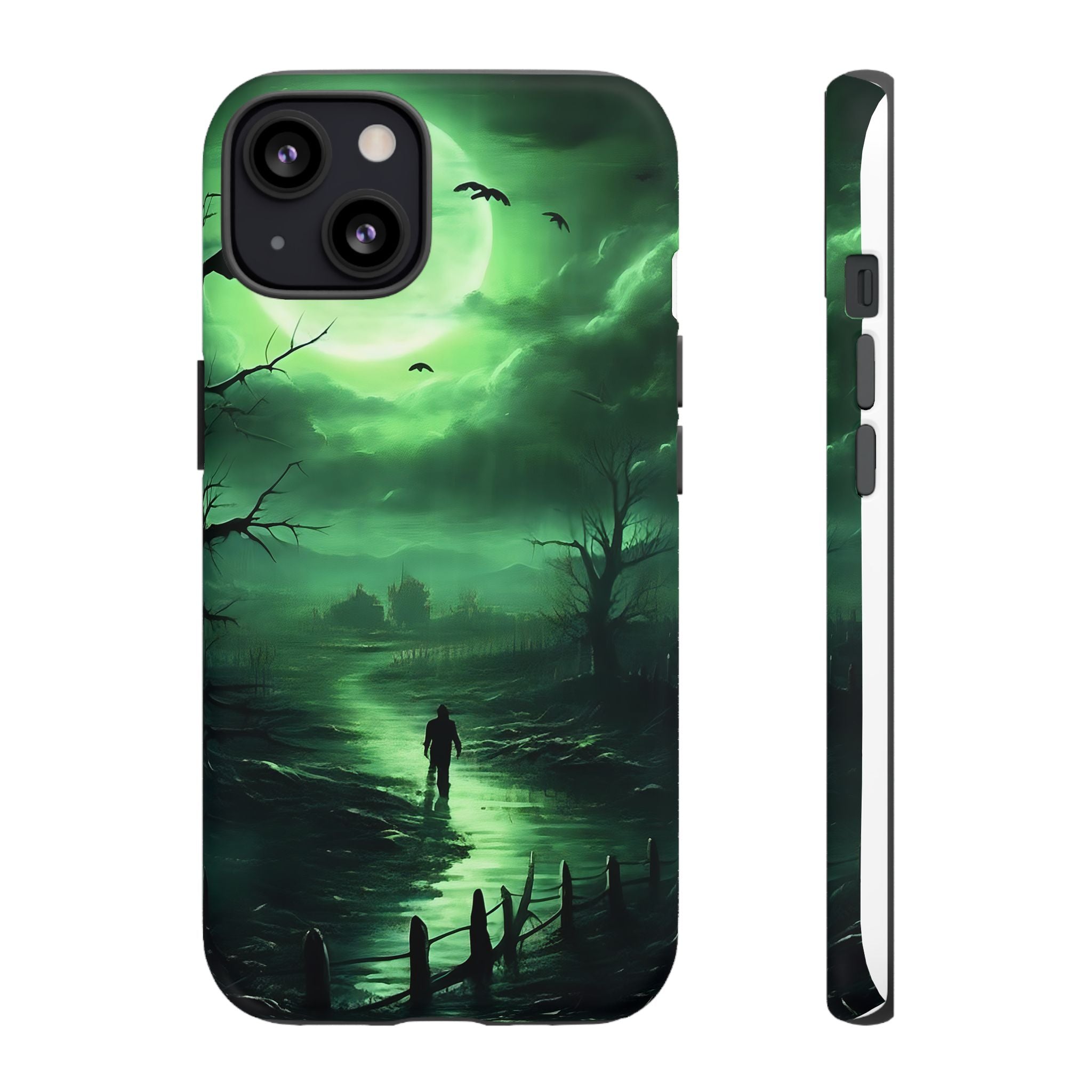 Swamp Moon Gothic iPhone Case - Hexagon Stone