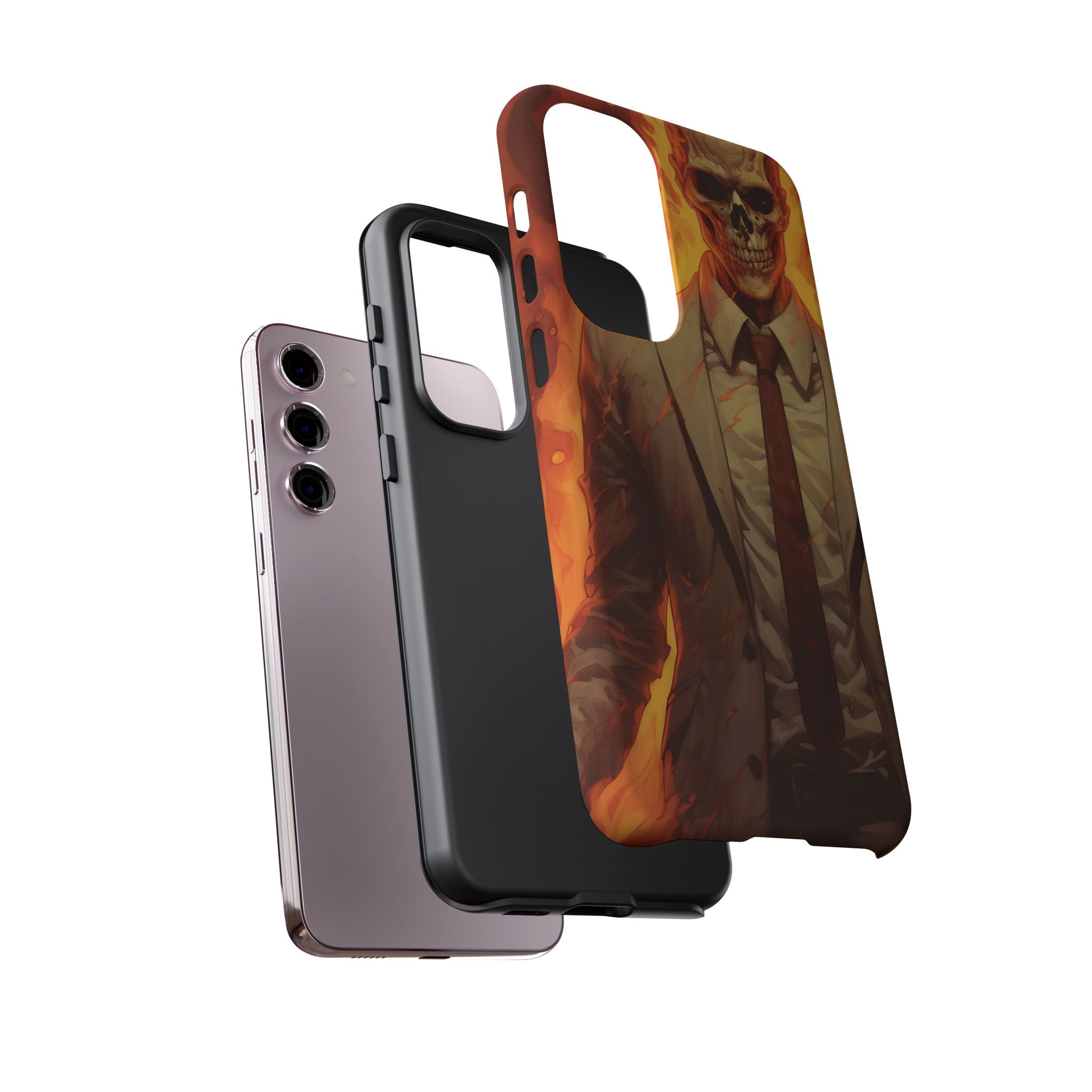 Fiery Skull Samsung Case