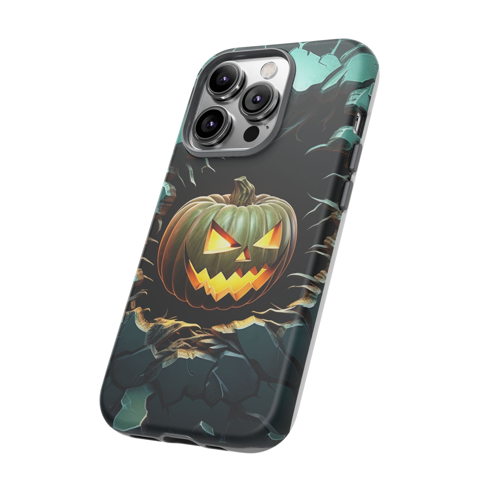 Spooky Jack-o'-Lantern Hexagon iPhone Case