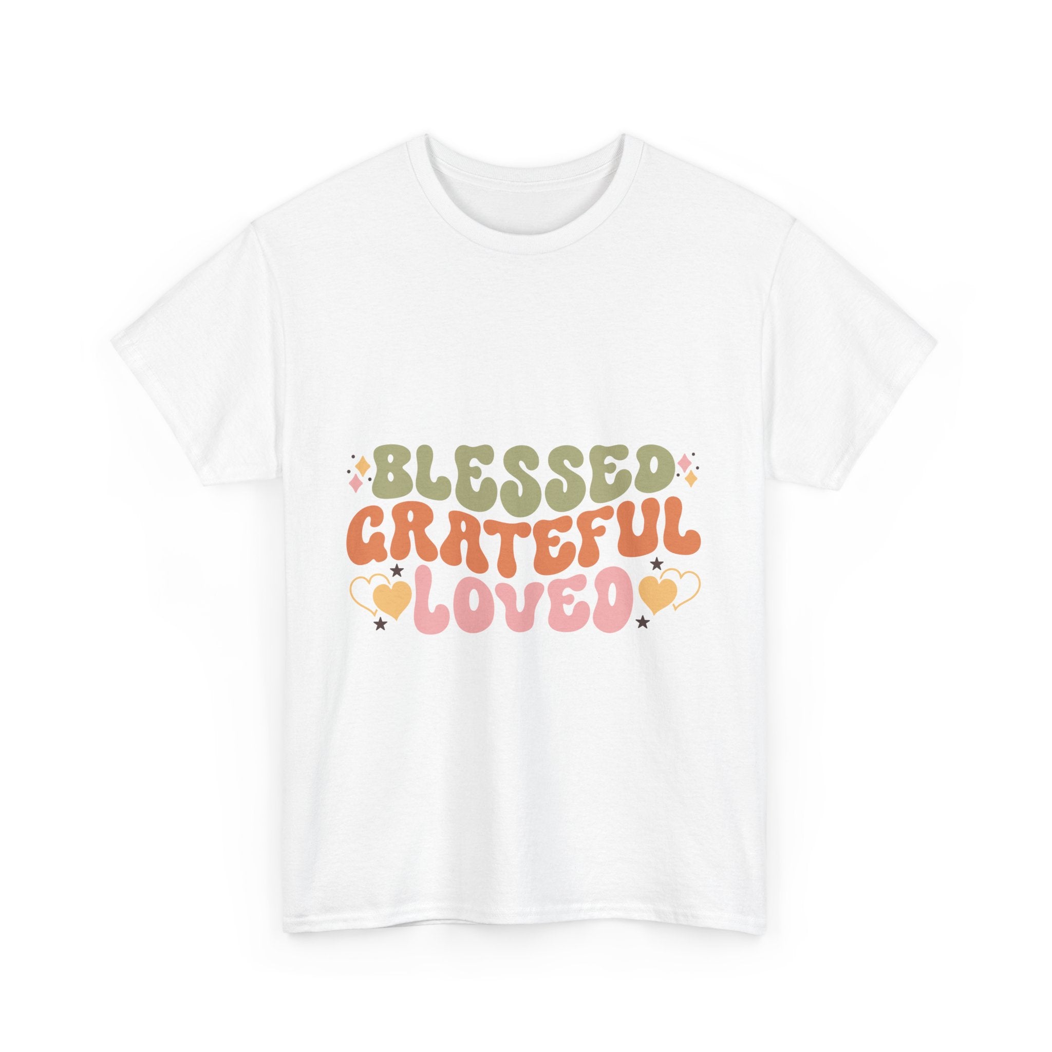 Blessed Grateful Loved Thanksgiving Tee