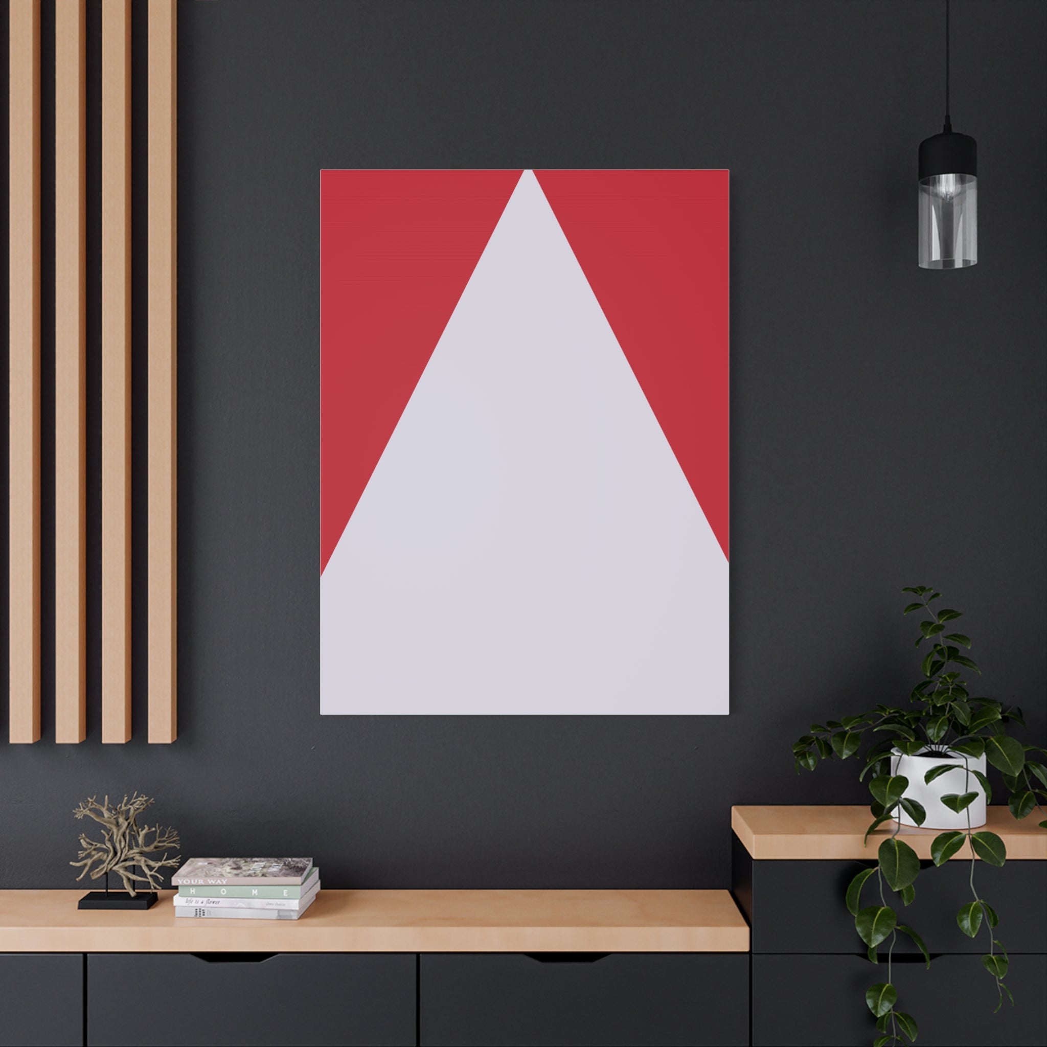 Geometric Triangle Canvas Art Print