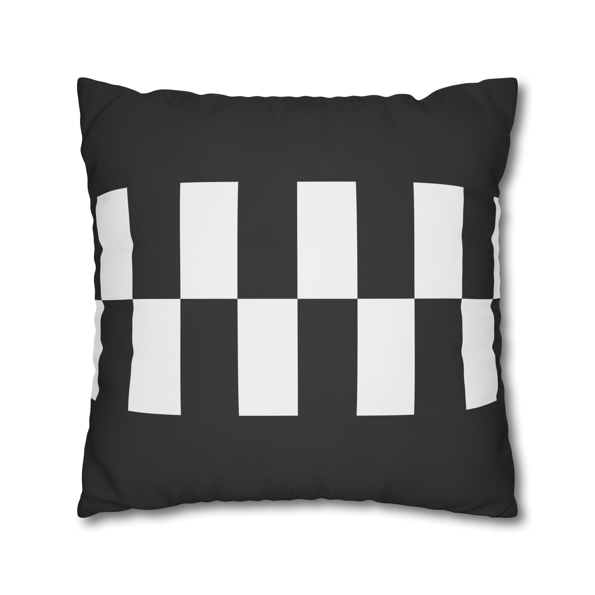 Black & White Checkered Pillowcase