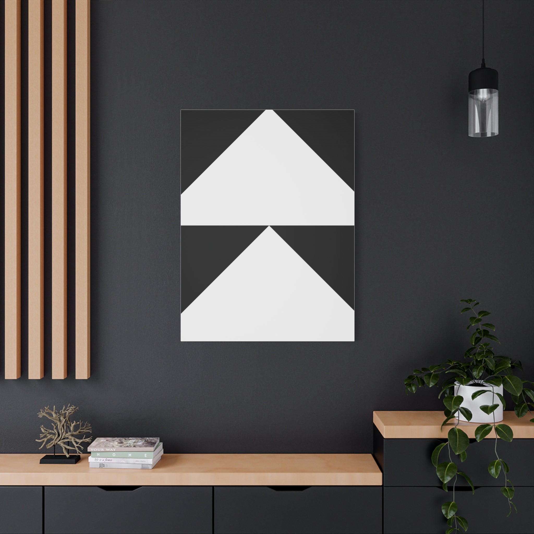 Geometric Triangle Canvas Wall Art