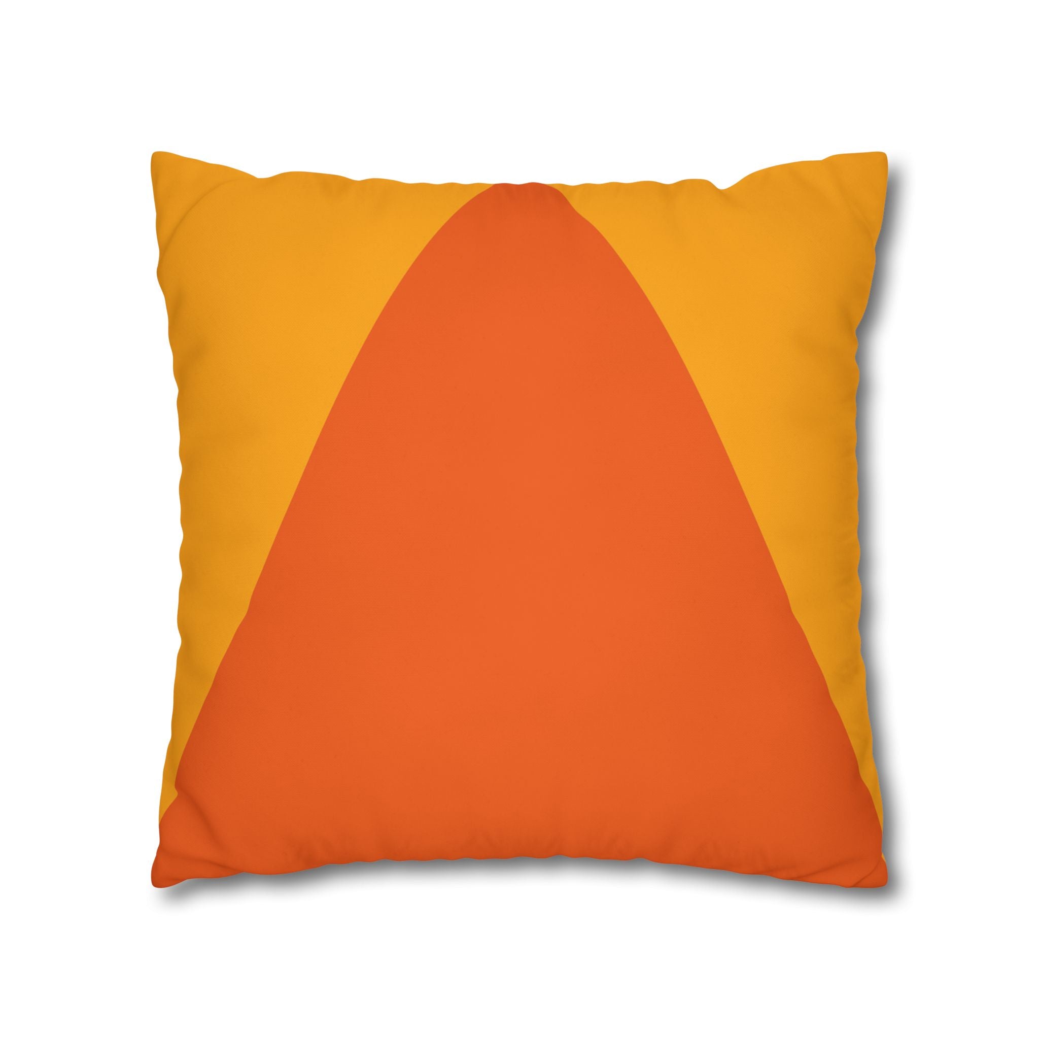 Geometric Orange Pillowcase - Modern Design