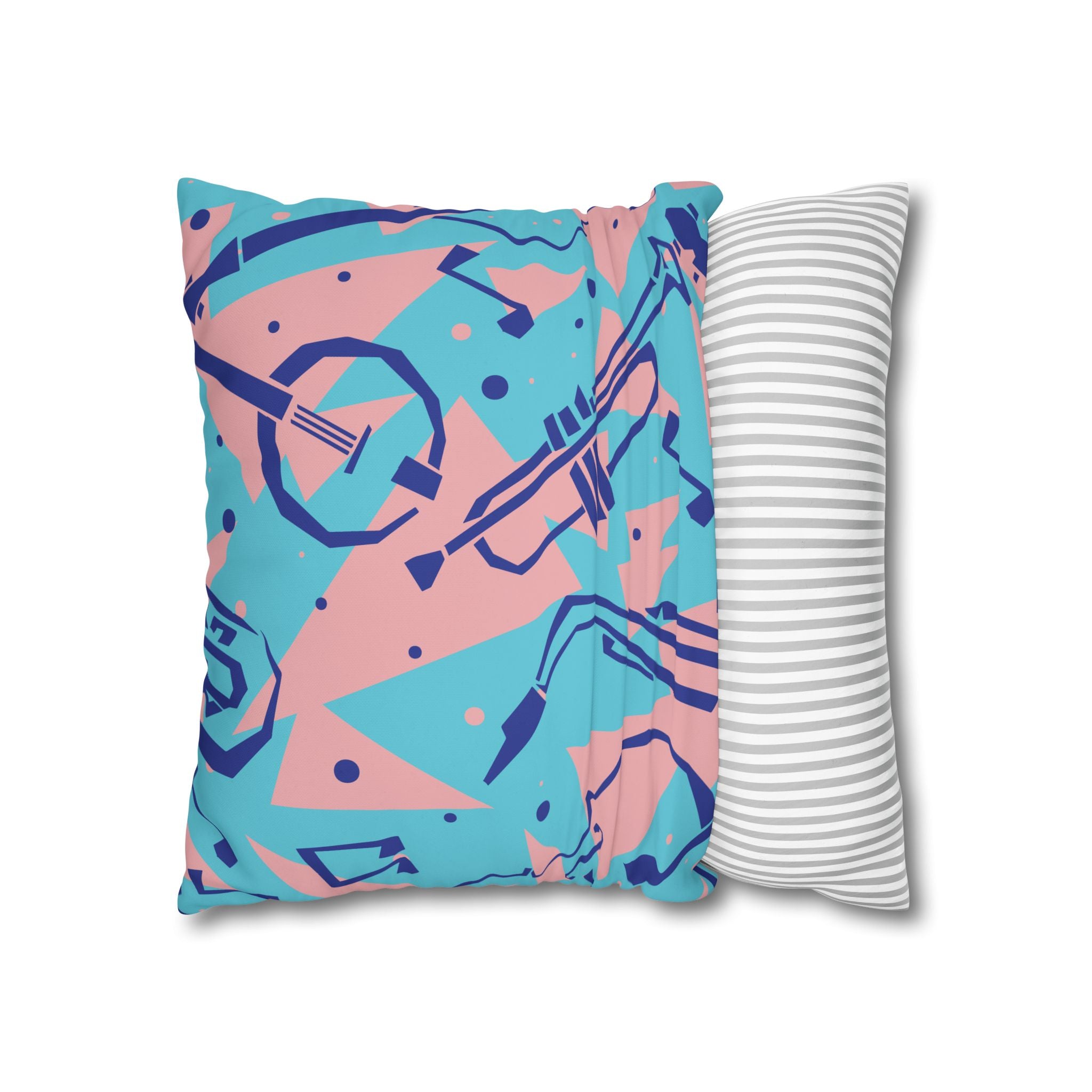 Retro Jazz Pillowcase - 80s Music Design