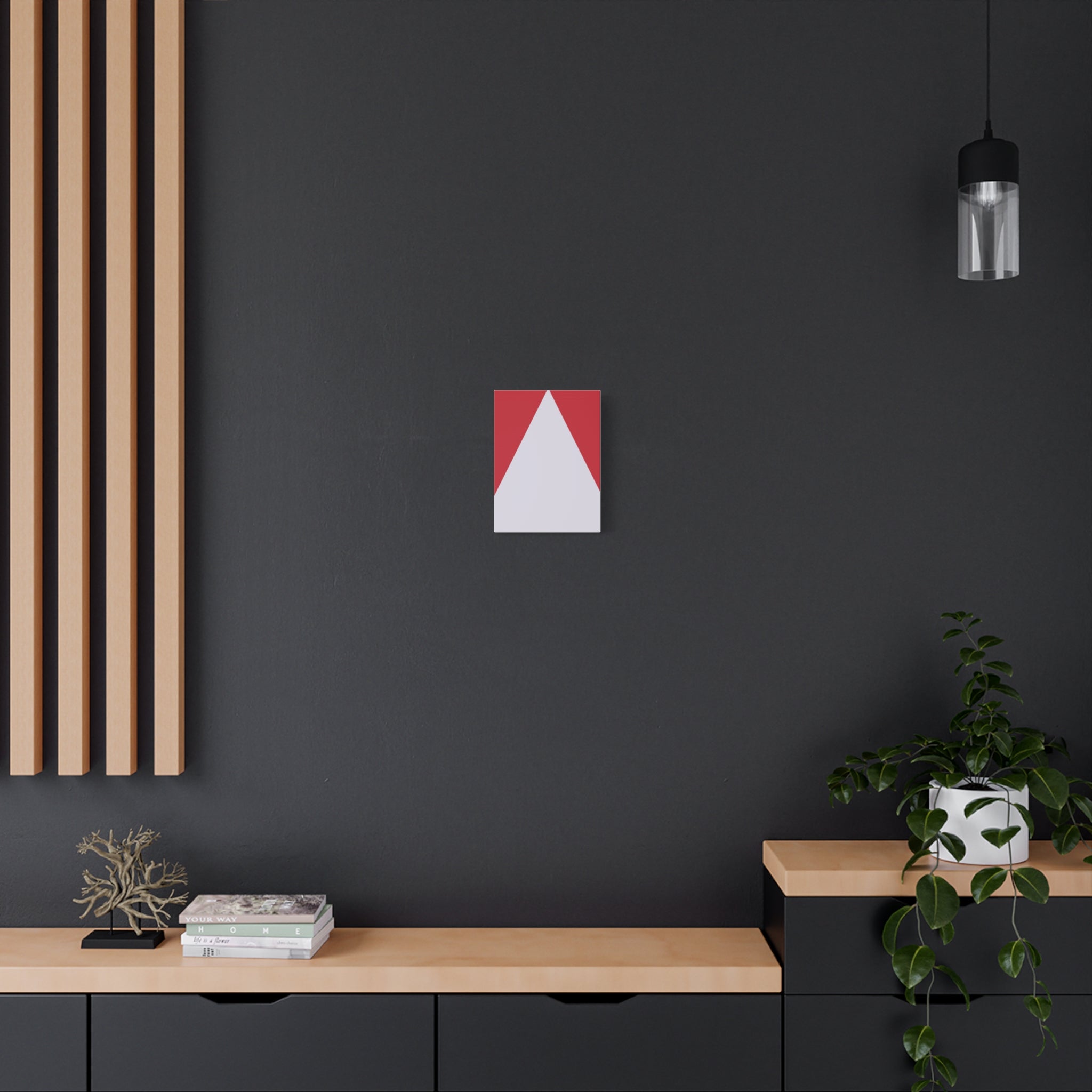 Geometric Triangle Canvas Art Print