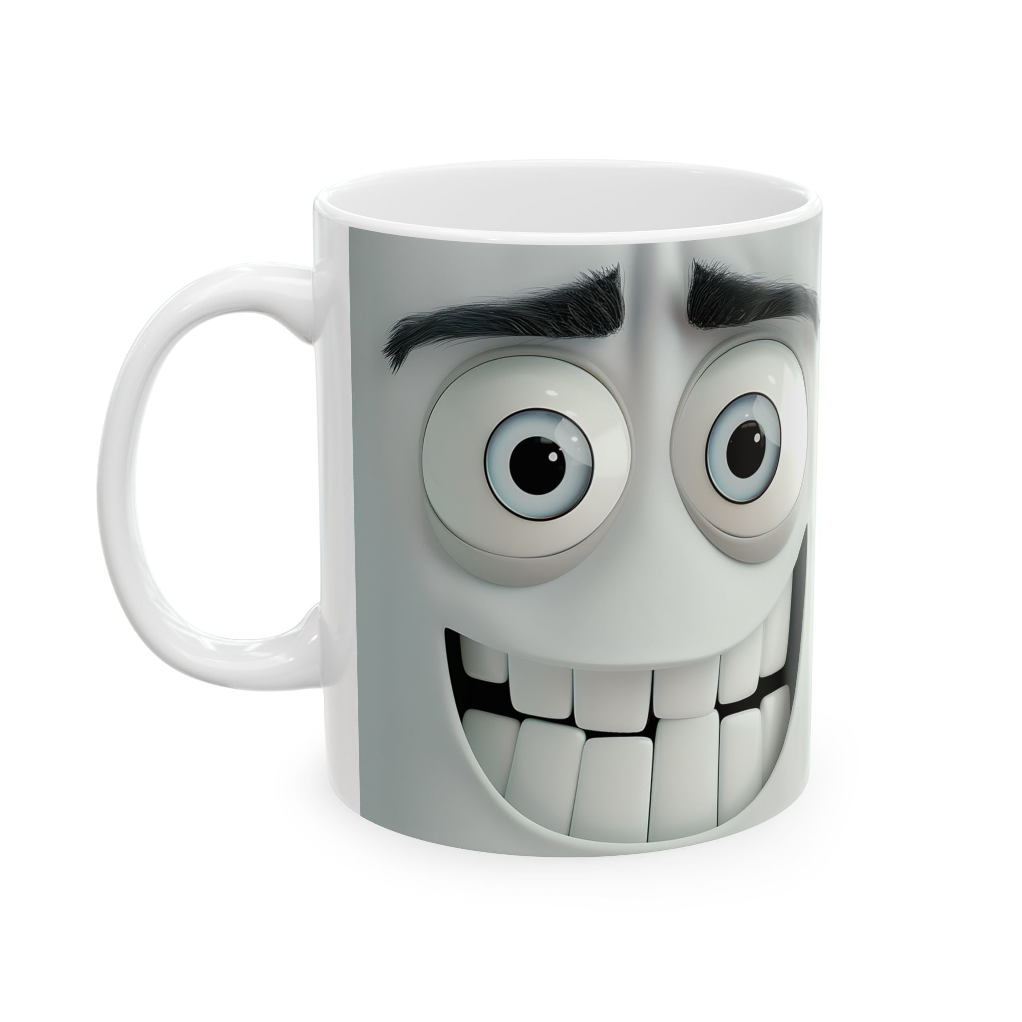 Happy Cartoon Face Mug - Cute Coffee Cup