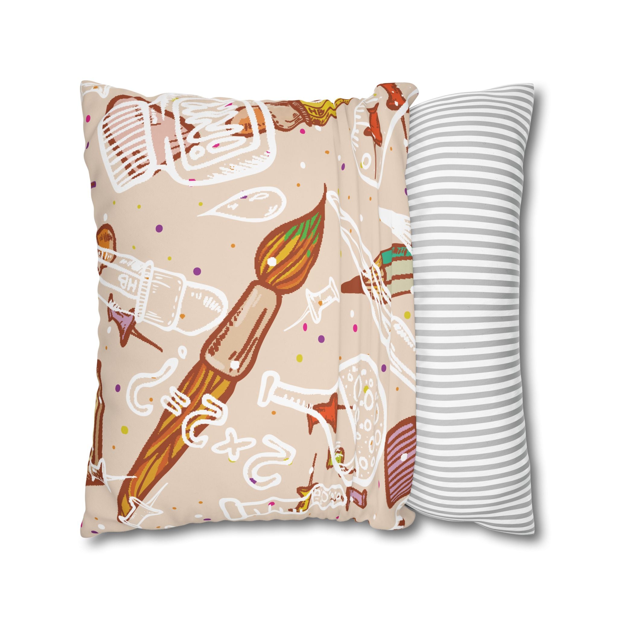 Whimsical School Supplies Pillowcase