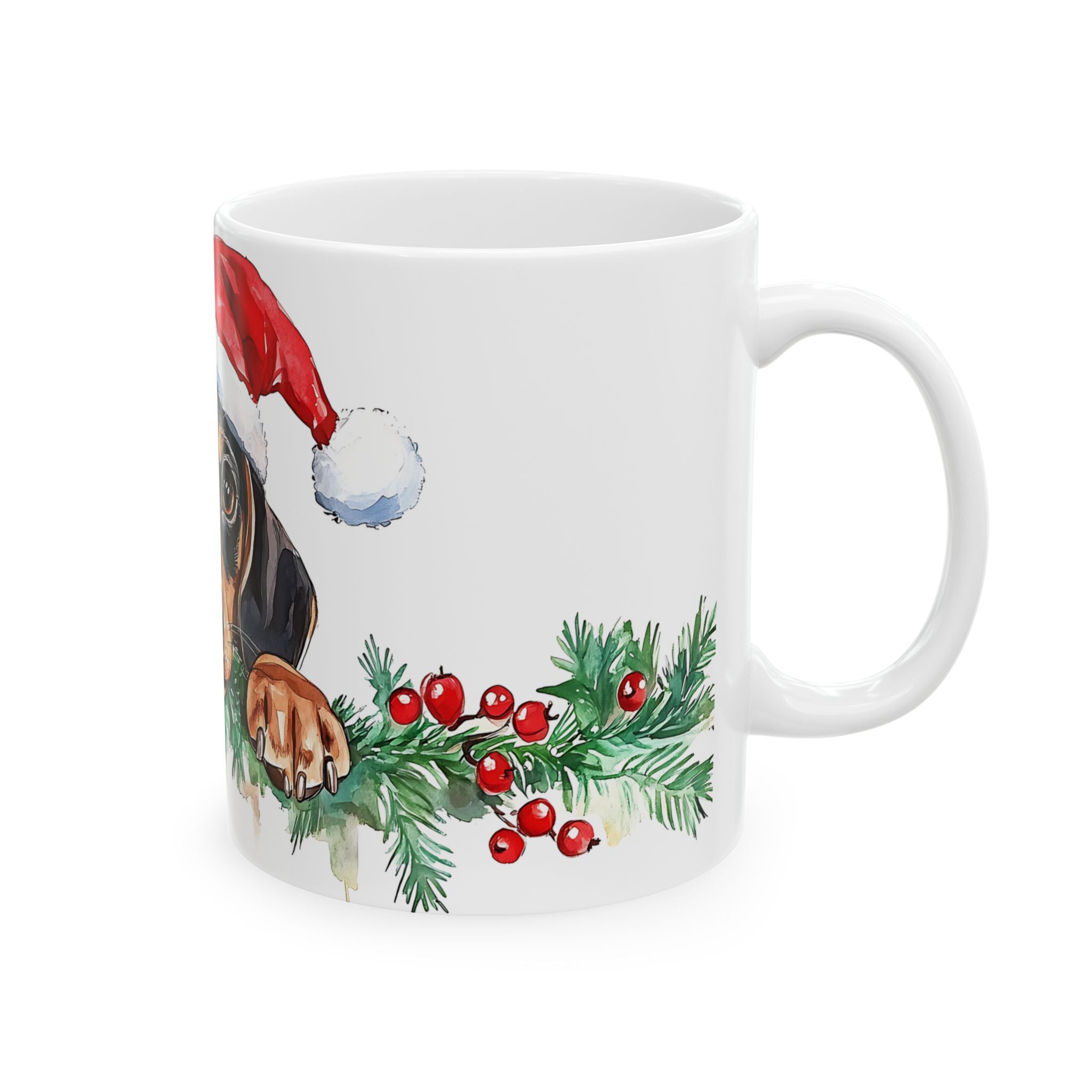 Dachshund Puppy Santa Mug