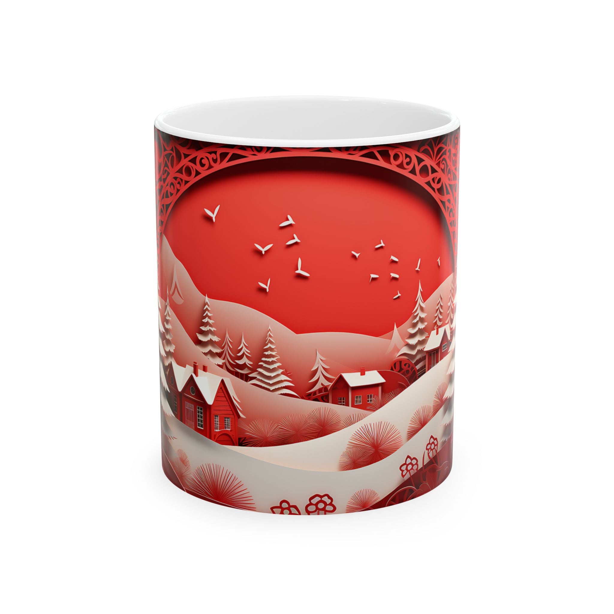 Winter Wonderland Papercut Mug