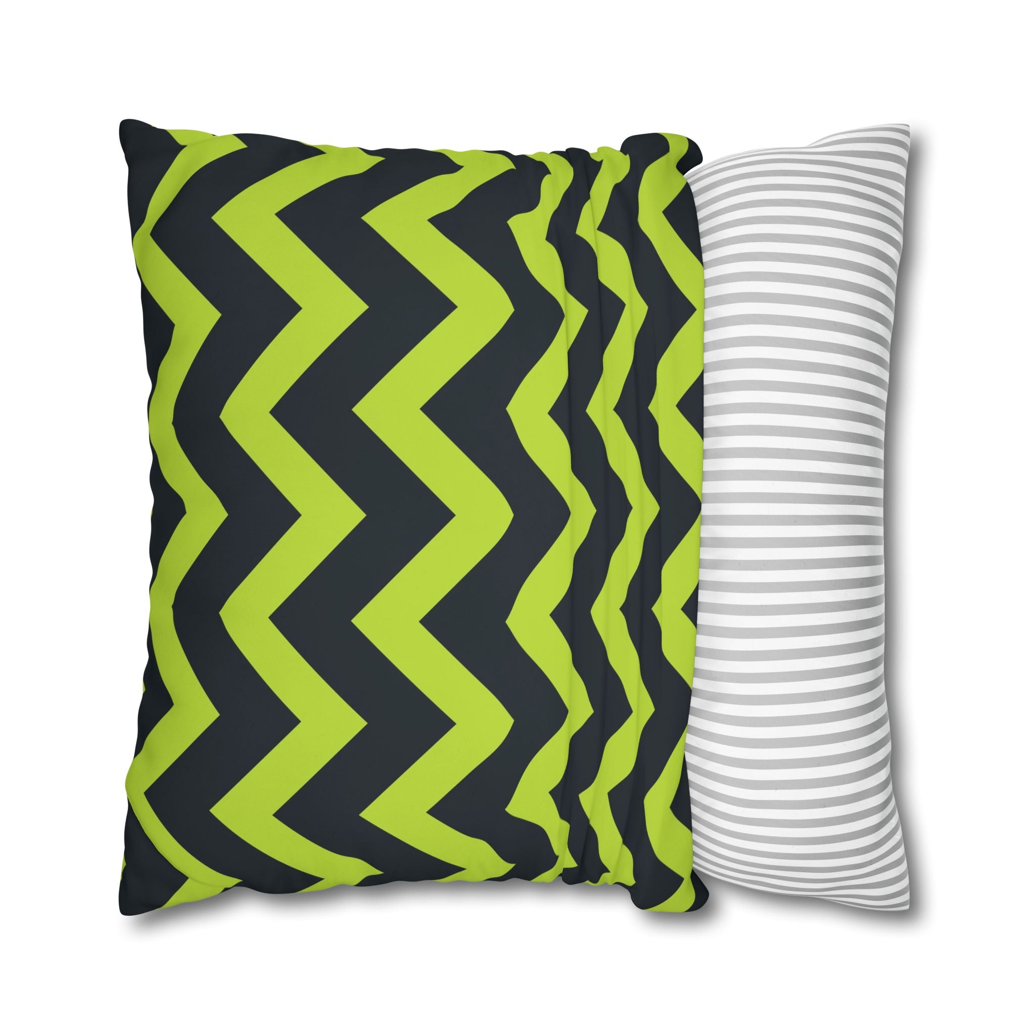 Teal & Lime Zigzag Chevron Pillowcase