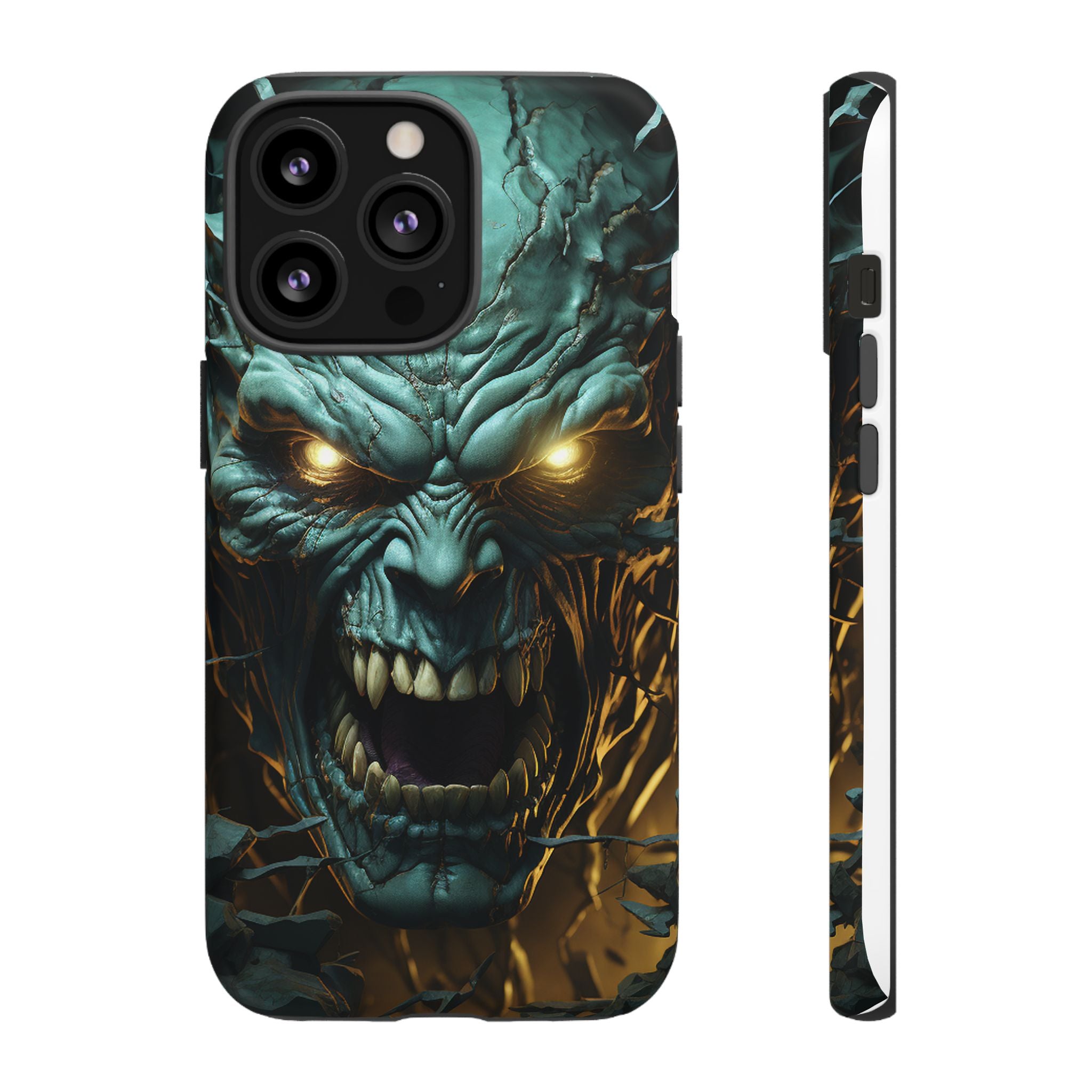 Monstrous Roar Hexagon Stone iPhone Case