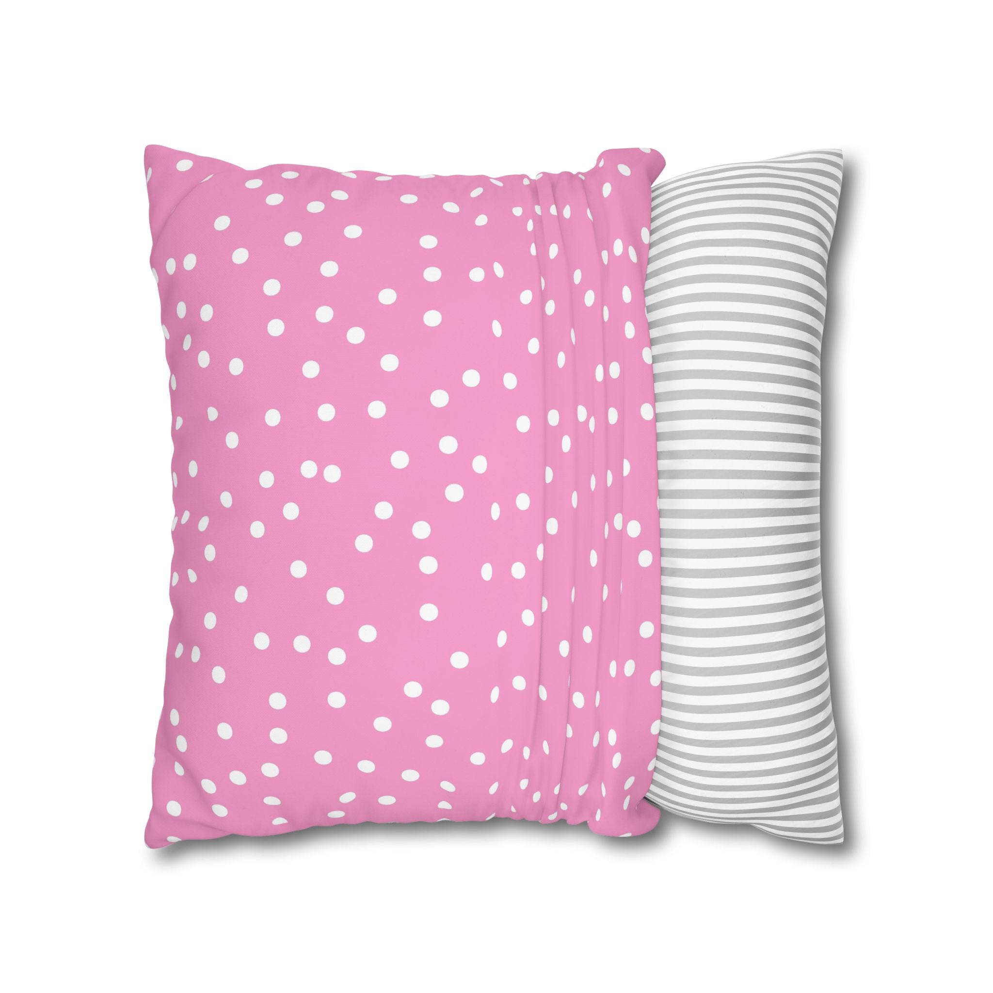 Pink Polka Dot Pillowcase - Sweet Dreams