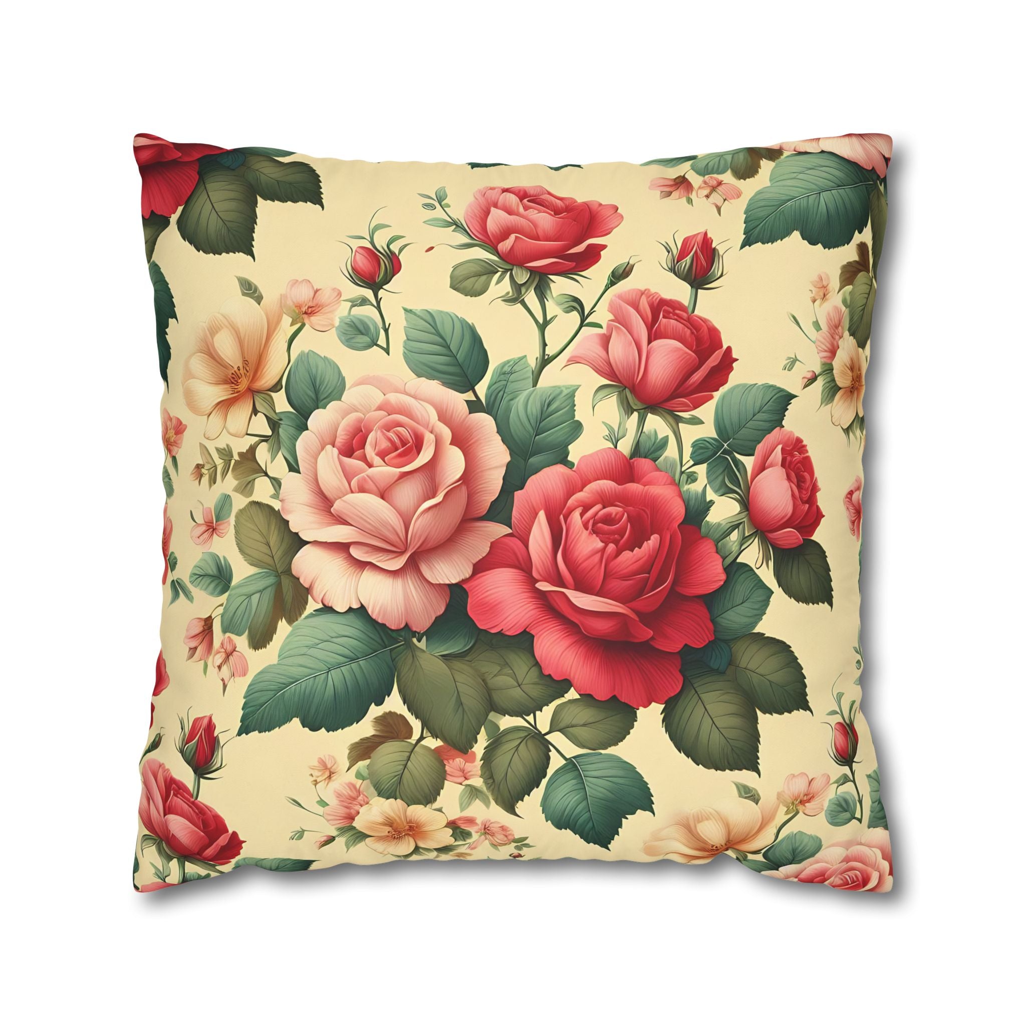 Vintage Rose Pillowcase - Floral Print