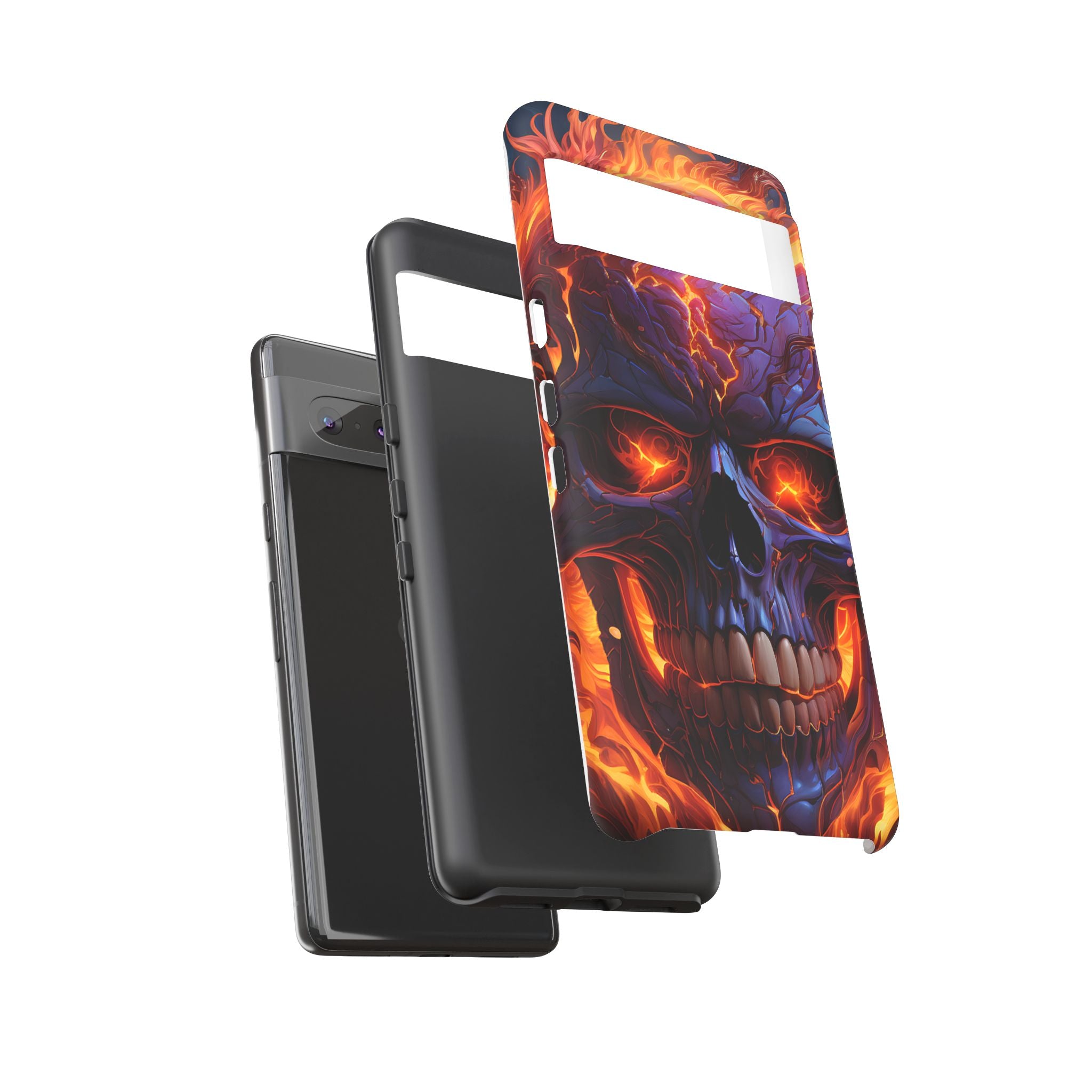 Fiery Skull Google Pixel Case (All Models)