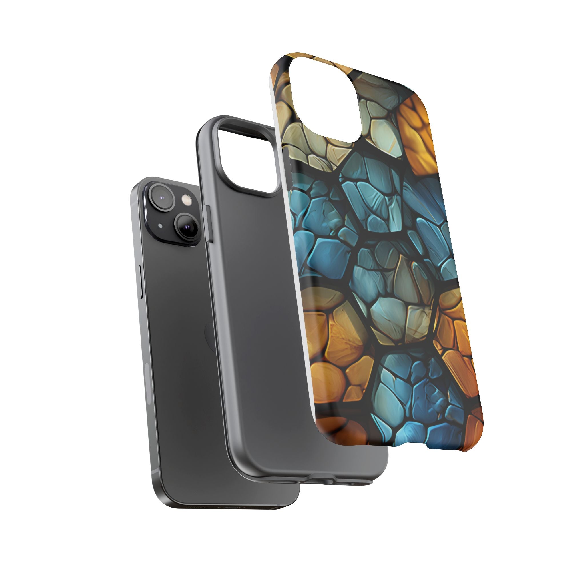 Abstract Stone Mosaic iPhone Case